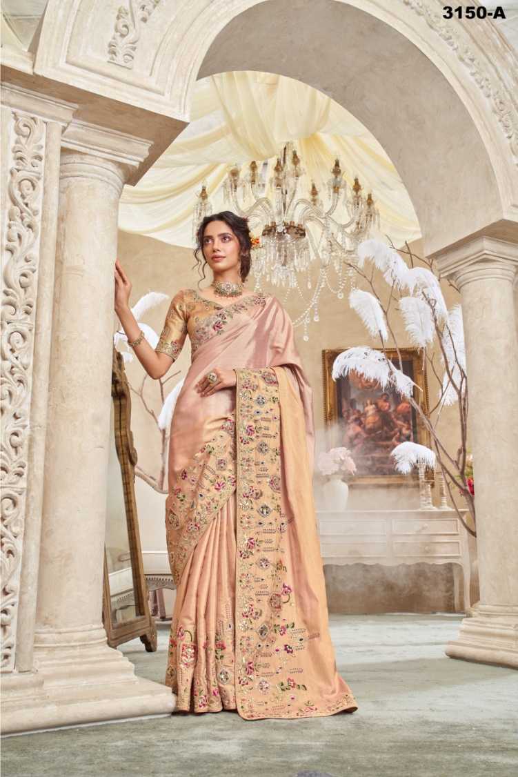 Ynf Viscose KESH113 Sanjana Royal Diva Silk Sarees Wholesale Heavy Silk Sarees Designer Silk Sarees Silk Sarees For Weddings Manufacturer- Kapda Export