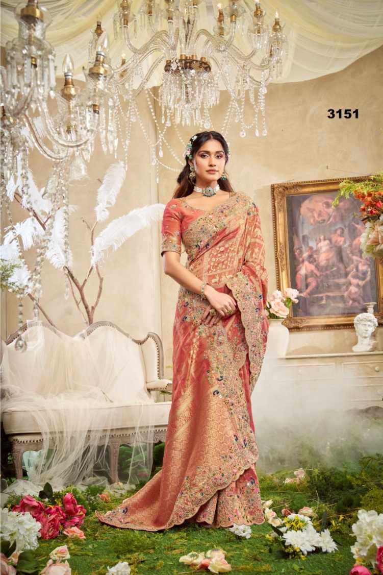 Ynf Viscose KESH113 Sanjana Royal Diva Silk Sarees Wholesale Heavy Silk Sarees Designer Silk Sarees Silk Sarees For Weddings Manufacturer- Kapda Export