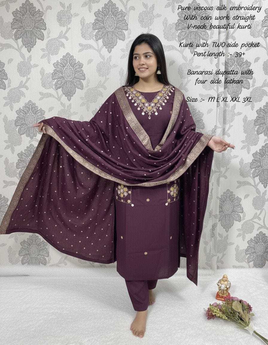 Ynf Viscose KESH594 209 Suits & Dresses Festive Collections Wholesale Party wear suits Straight Cut Suits Embroidered Suits Manufacturer- Kapda Export