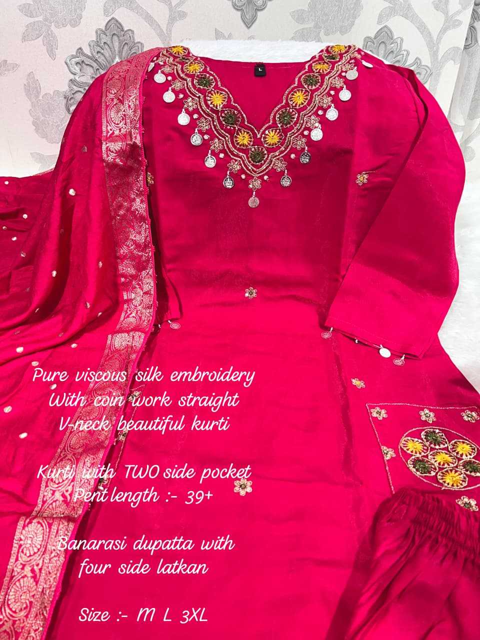 Ynf Viscose KESH594 209 Suits & Dresses Festive Collections Wholesale Party wear suits Straight Cut Suits Embroidered Suits Manufacturer- Kapda Export