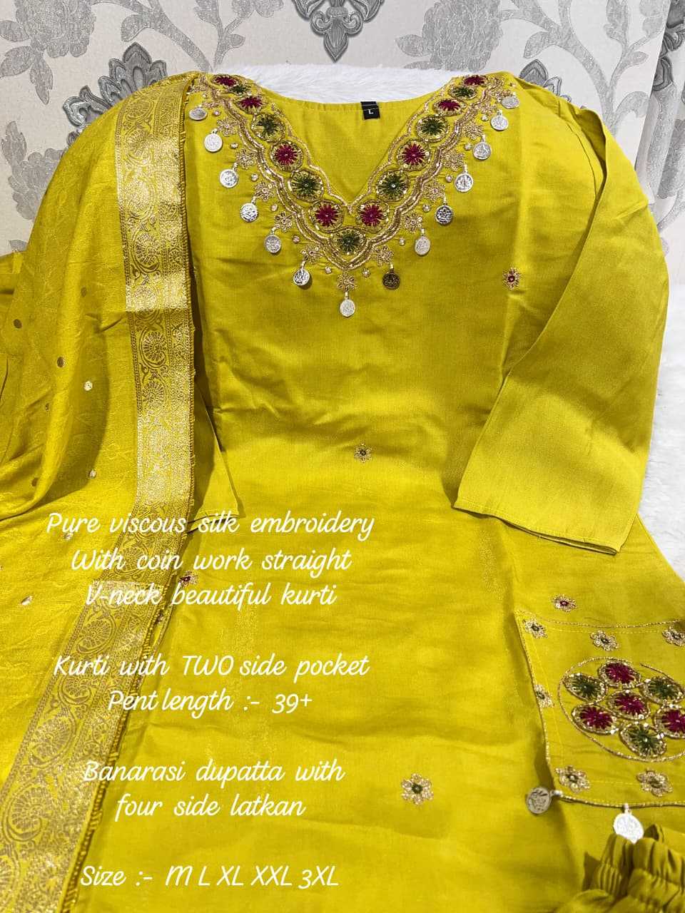 Ynf Viscose KESH594 209 Suits & Dresses Festive Collections Wholesale Party wear suits Straight Cut Suits Embroidered Suits Manufacturer- Kapda Export