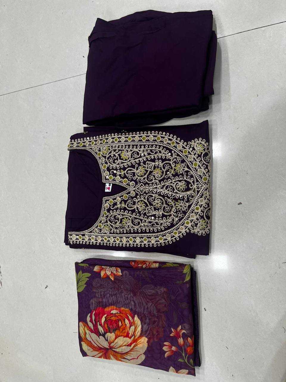 Ynf Viscose Rayon KESH175 Dhurndhar Suits & Dresses Wedding Collections Wholesale Ladies Salwar Suits Straight Cut Suits Embroidered Suits Manufacturer- Kapda Export