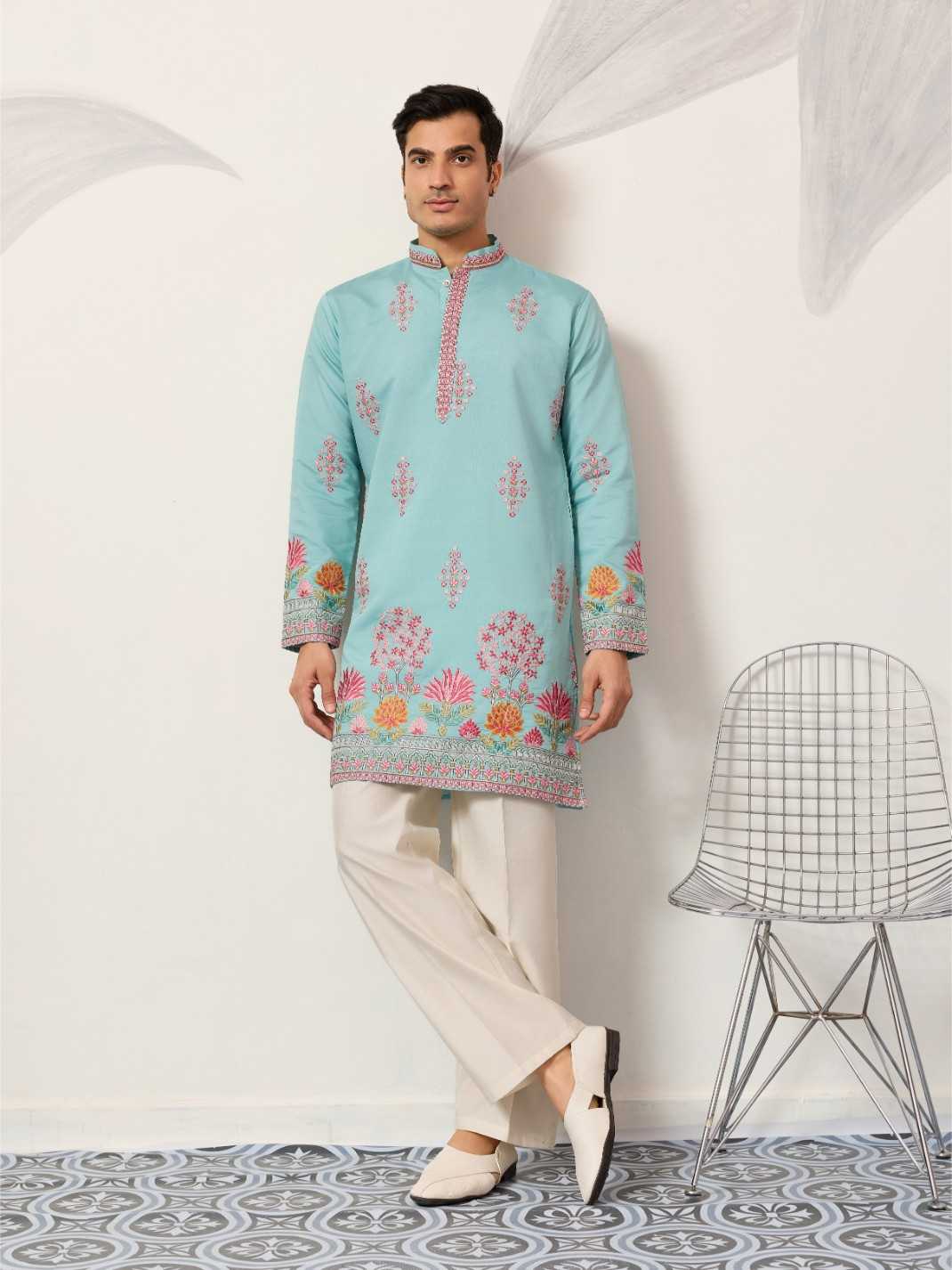 Ynf Viscose RIN202 SHUBHVASTRA GRAND 6141 Mens Wear Wholesale Mens Kurta Pyjama Silk Kurta Designer Ethnic Set Manufacturer- Kapda Export