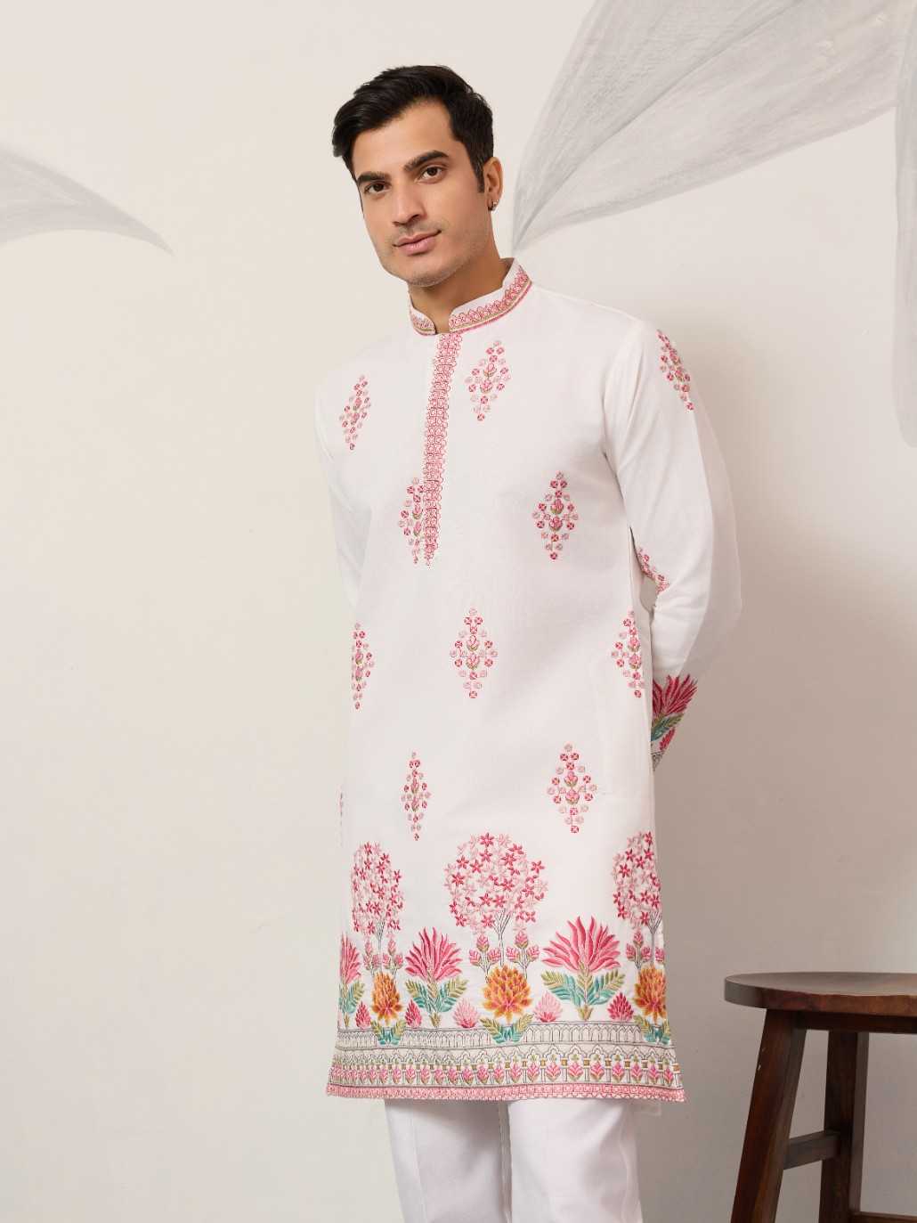 Ynf Viscose RIN202 SHUBHVASTRA GRAND 6141 Mens Wear Wholesale Mens Kurta Pyjama Silk Kurta Designer Ethnic Set Manufacturer- Kapda Export