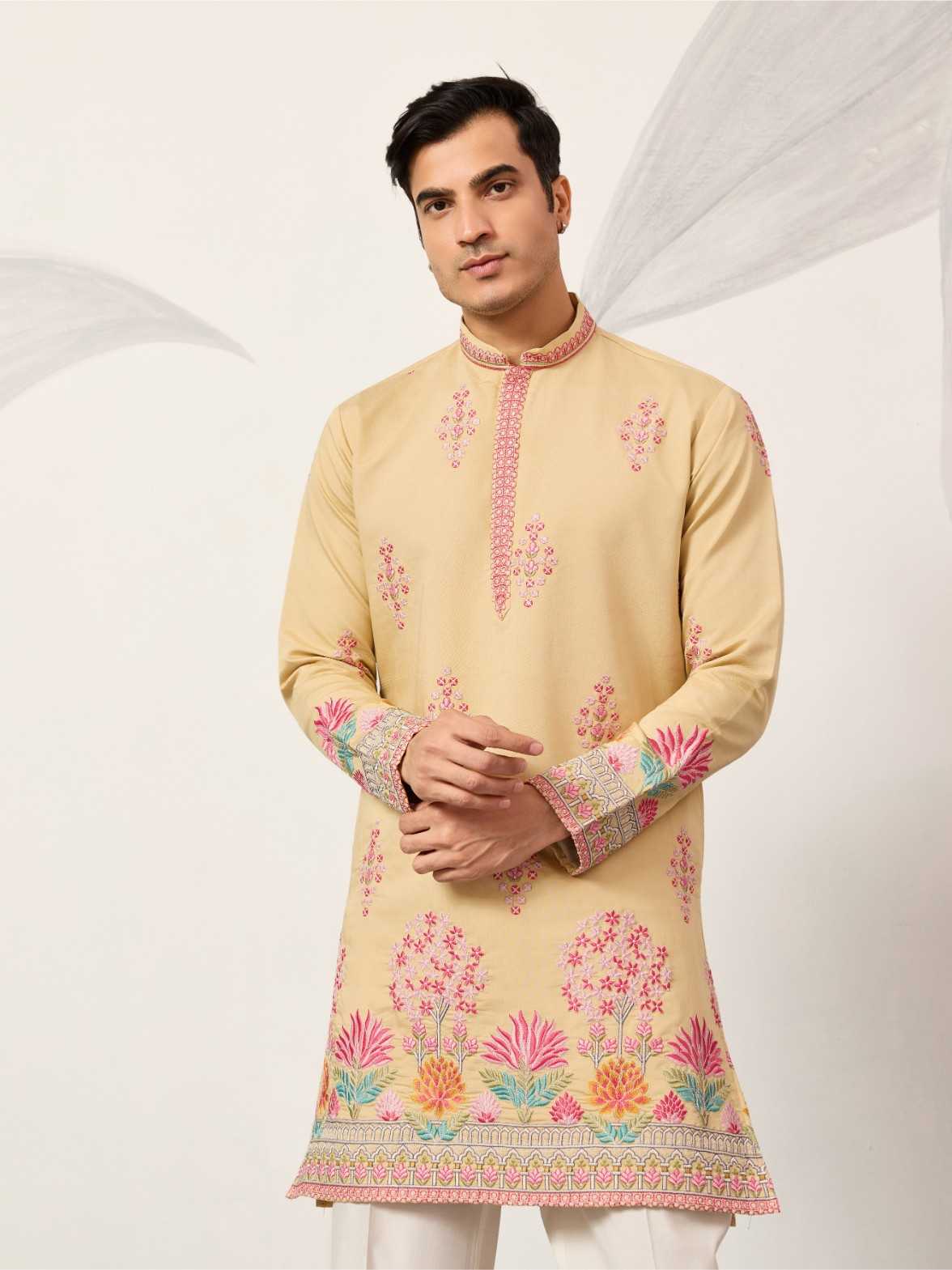 Ynf Viscose RIN202 SHUBHVASTRA GRAND 6141 Mens Wear Wholesale Mens Kurta Pyjama Silk Kurta Designer Ethnic Set Manufacturer- Kapda Export