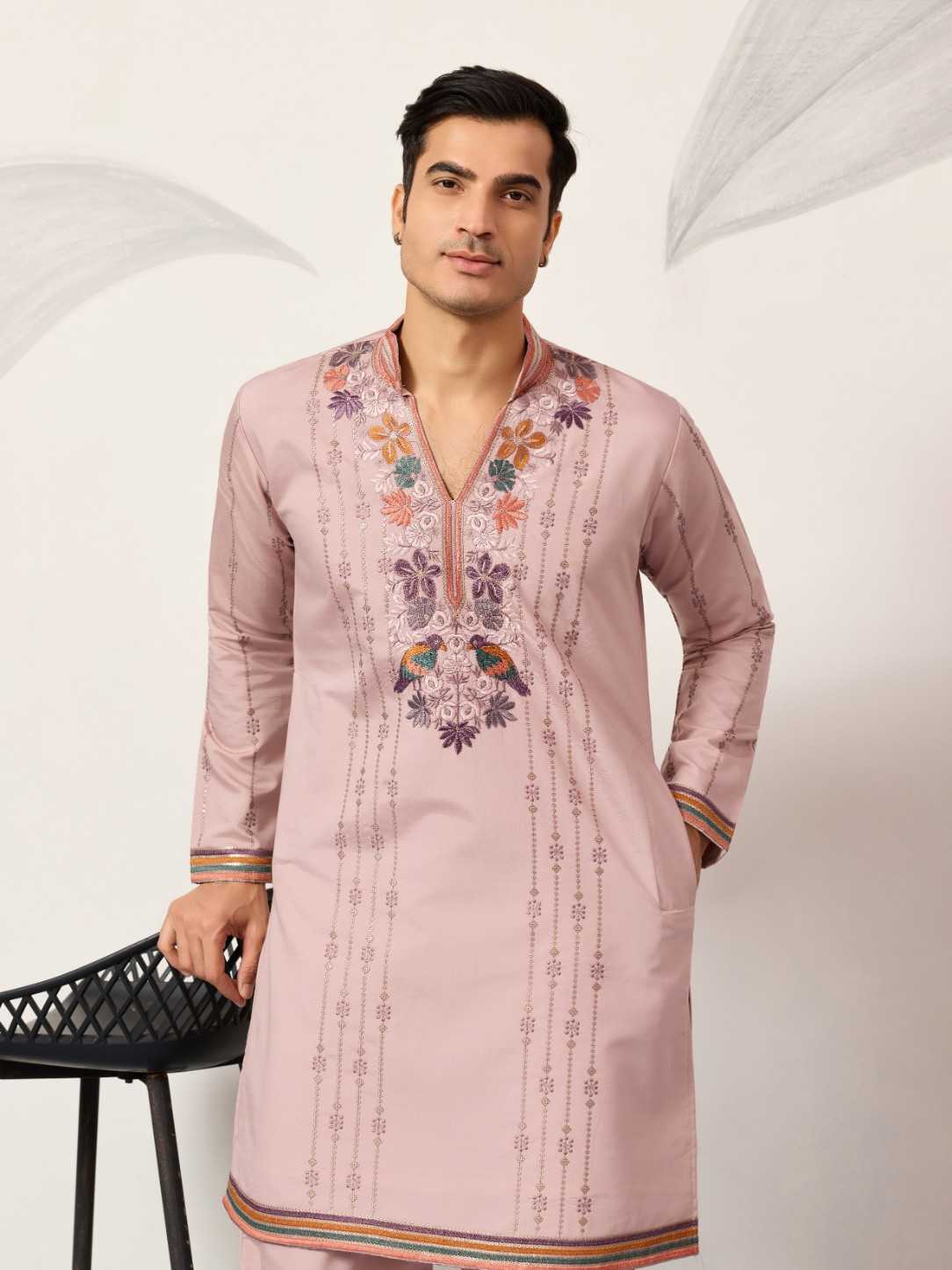 Ynf Viscose RIN202 SHUBHVASTRA VIRAASAT 61631 Mens Wear Wholesale Mens Kurta Pyjama Silk Kurta Men Wedding kurta Manufacturer- Kapda Export