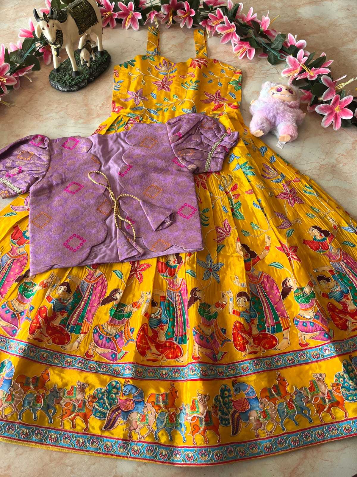 Ynf Viscose RIN235 pranil Kids Wear Wholesale Kids Gown Kids Ethnic Gowns Kids Wedding Outfits Manufacturer- Kapda Export