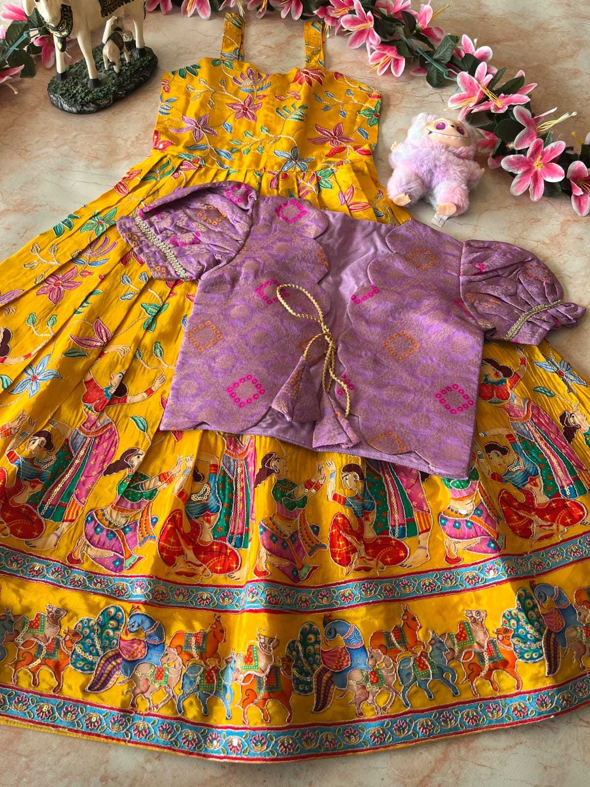 Ynf Viscose RIN235 pranil Kids Wear Wholesale Kids Gown Kids Ethnic Gowns Kids Wedding Outfits Manufacturer- Kapda Export
