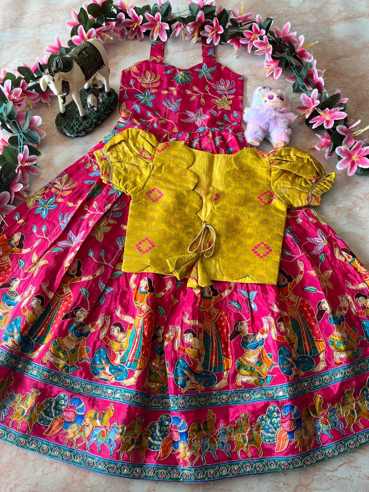 Ynf Viscose RIN235 pranil Kids Wear Wholesale Kids Gown Kids Ethnic Gowns Kids Wedding Outfits Manufacturer- Kapda Export