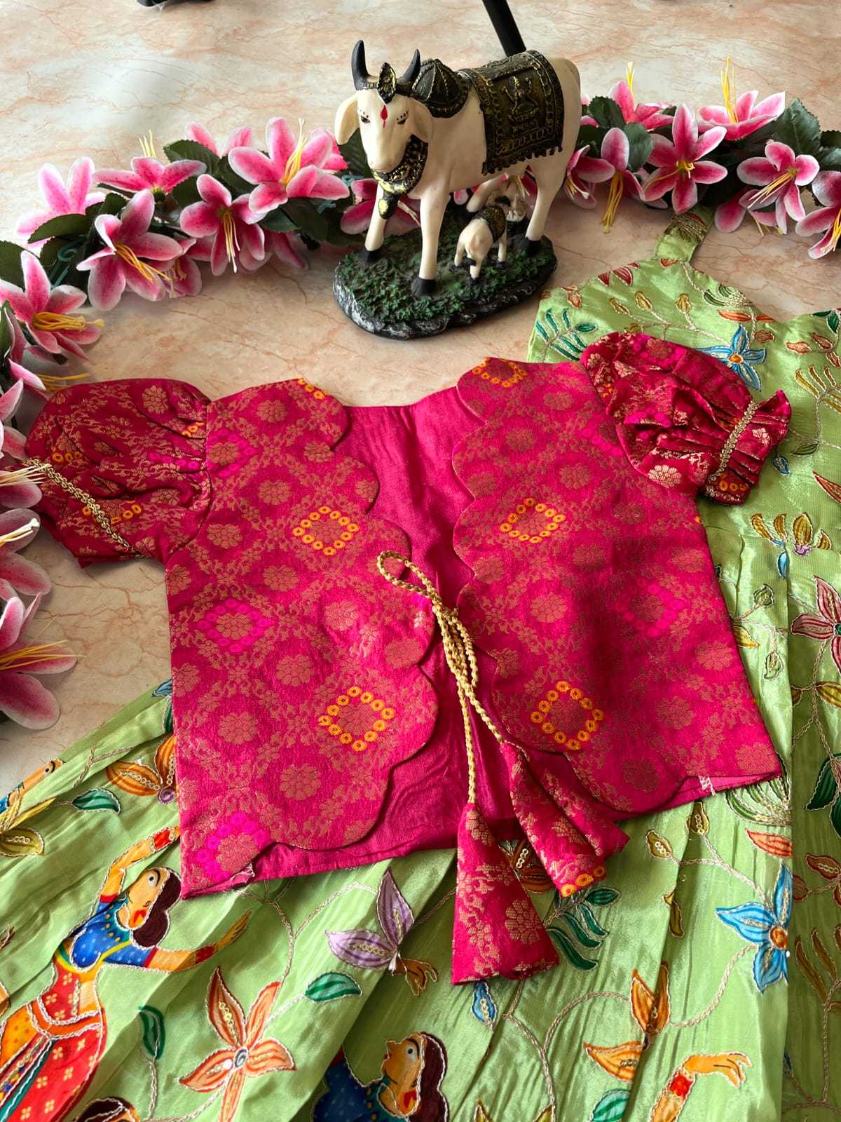 Ynf Viscose RIN235 pranil Kids Wear Wholesale Kids Gown Kids Ethnic Gowns Kids Wedding Outfits Manufacturer- Kapda Export