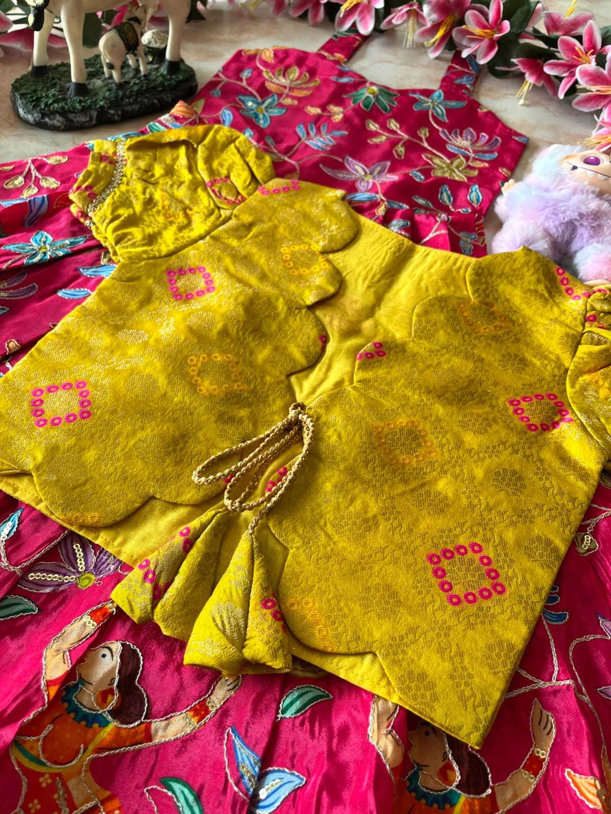 Ynf Viscose RIN235 pranil Kids Wear Wholesale Kids Gown Kids Ethnic Gowns Kids Wedding Outfits Manufacturer- Kapda Export