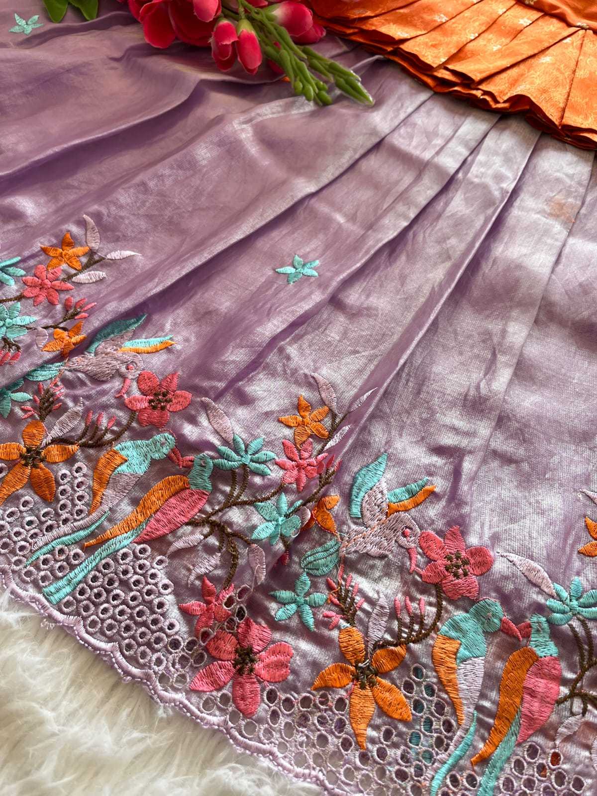 Ynf Viscose RIN235 tissue silk Kids Wear Wholesale Kids Lehenga Kids Lehenga Choli Baby Girl Lehenga Manufacturer- Kapda Export