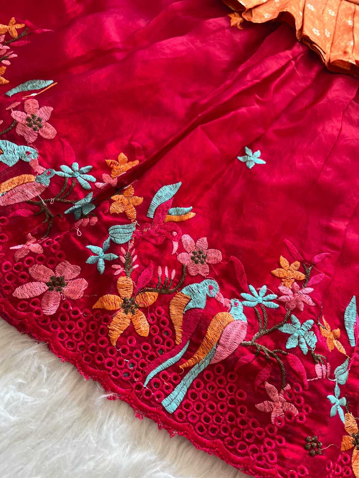 Ynf Viscose RIN235 tissue silk Kids Wear Wholesale Kids Lehenga Kids Lehenga Choli Baby Girl Lehenga Manufacturer- Kapda Export