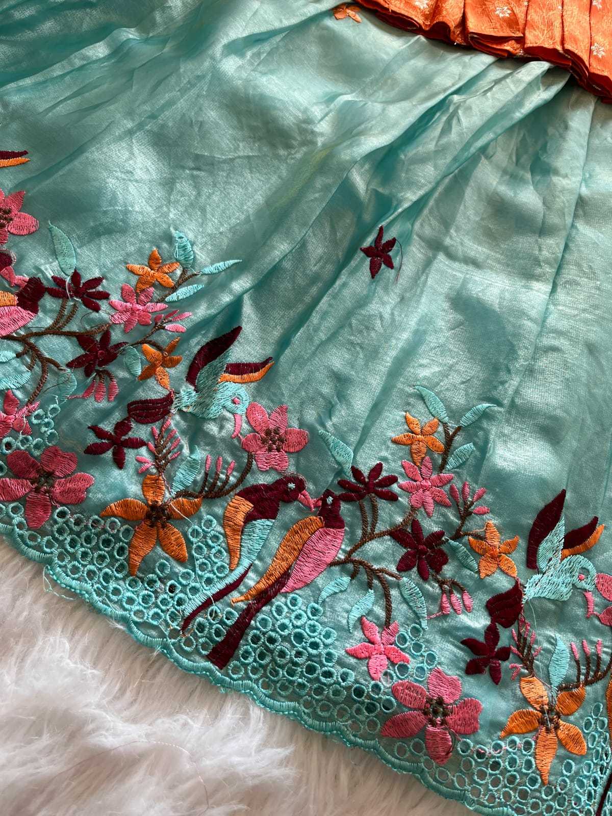 Ynf Viscose RIN235 tissue silk Kids Wear Wholesale Kids Lehenga Kids Lehenga Choli Baby Girl Lehenga Manufacturer- Kapda Export