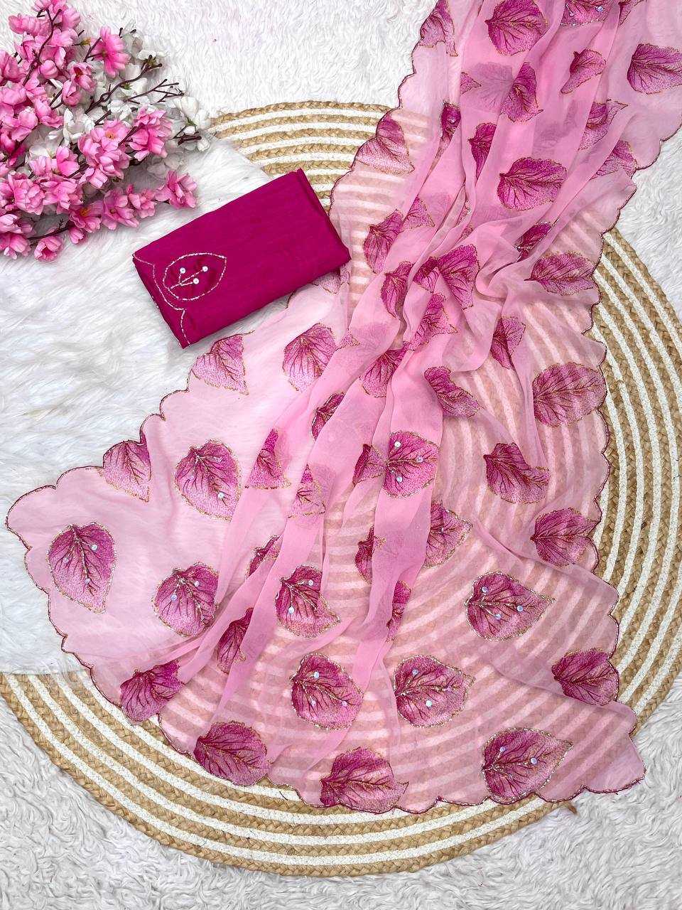 Ynf WEIGHTLESS RIN230 549 Sarees Wholesale Indian Sarees Hand Work Sarees Weightless Sarees Manufacturer- Kapda Export