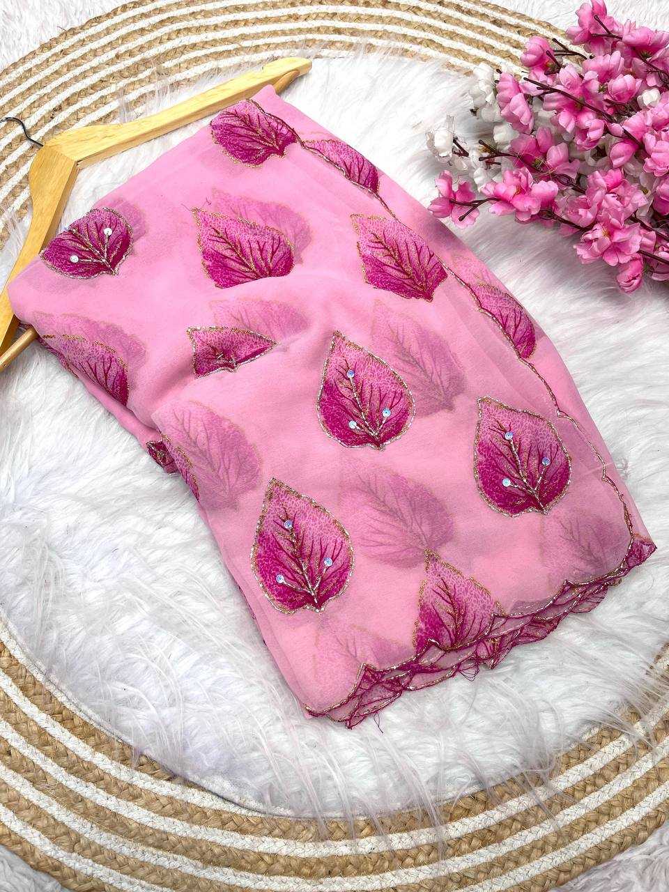 Ynf WEIGHTLESS RIN230 549 Sarees Wholesale Indian Sarees Hand Work Sarees Weightless Sarees Manufacturer- Kapda Export