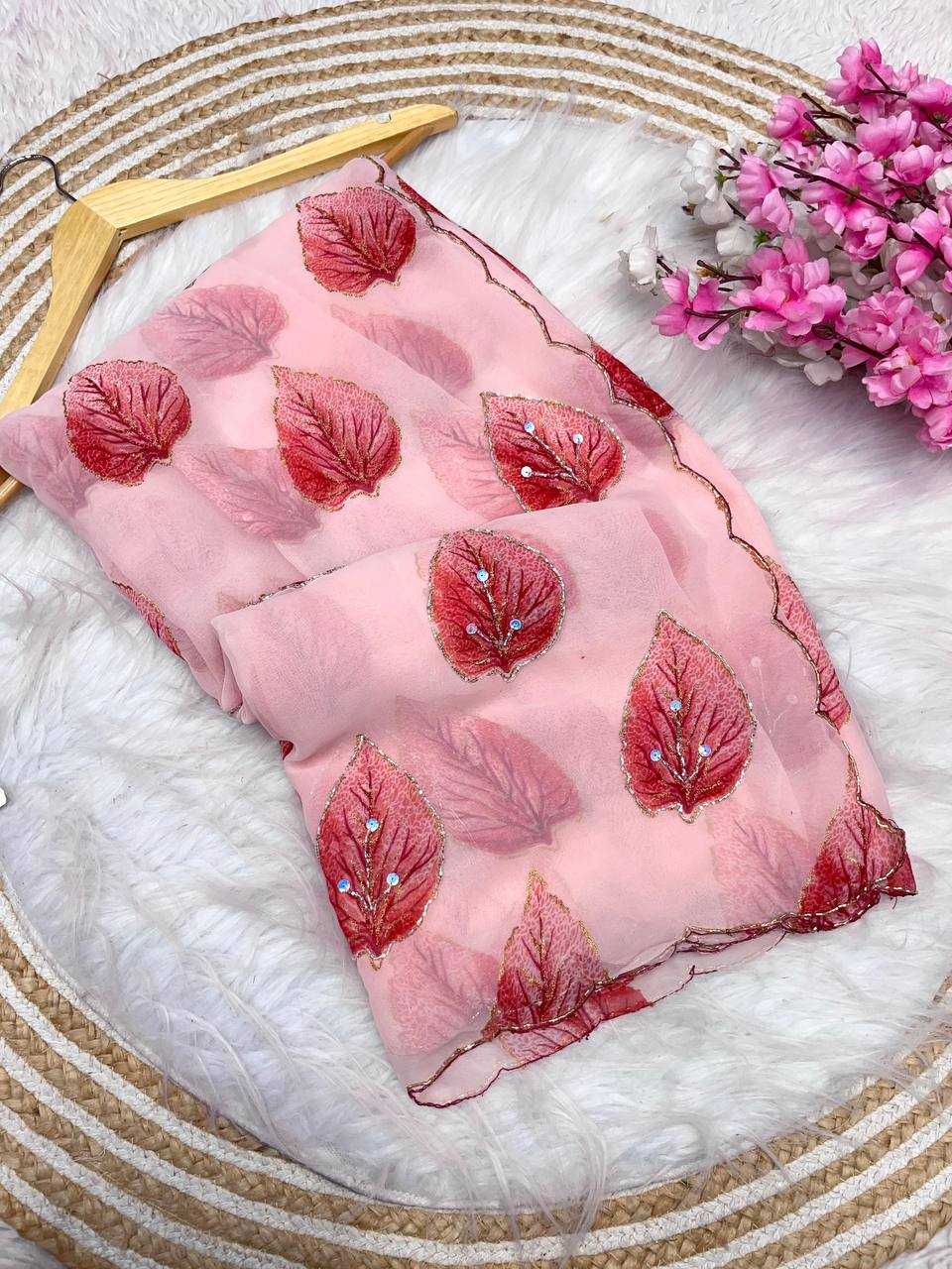 Ynf WEIGHTLESS RIN230 549 Sarees Wholesale Indian Sarees Hand Work Sarees Weightless Sarees Manufacturer- Kapda Export