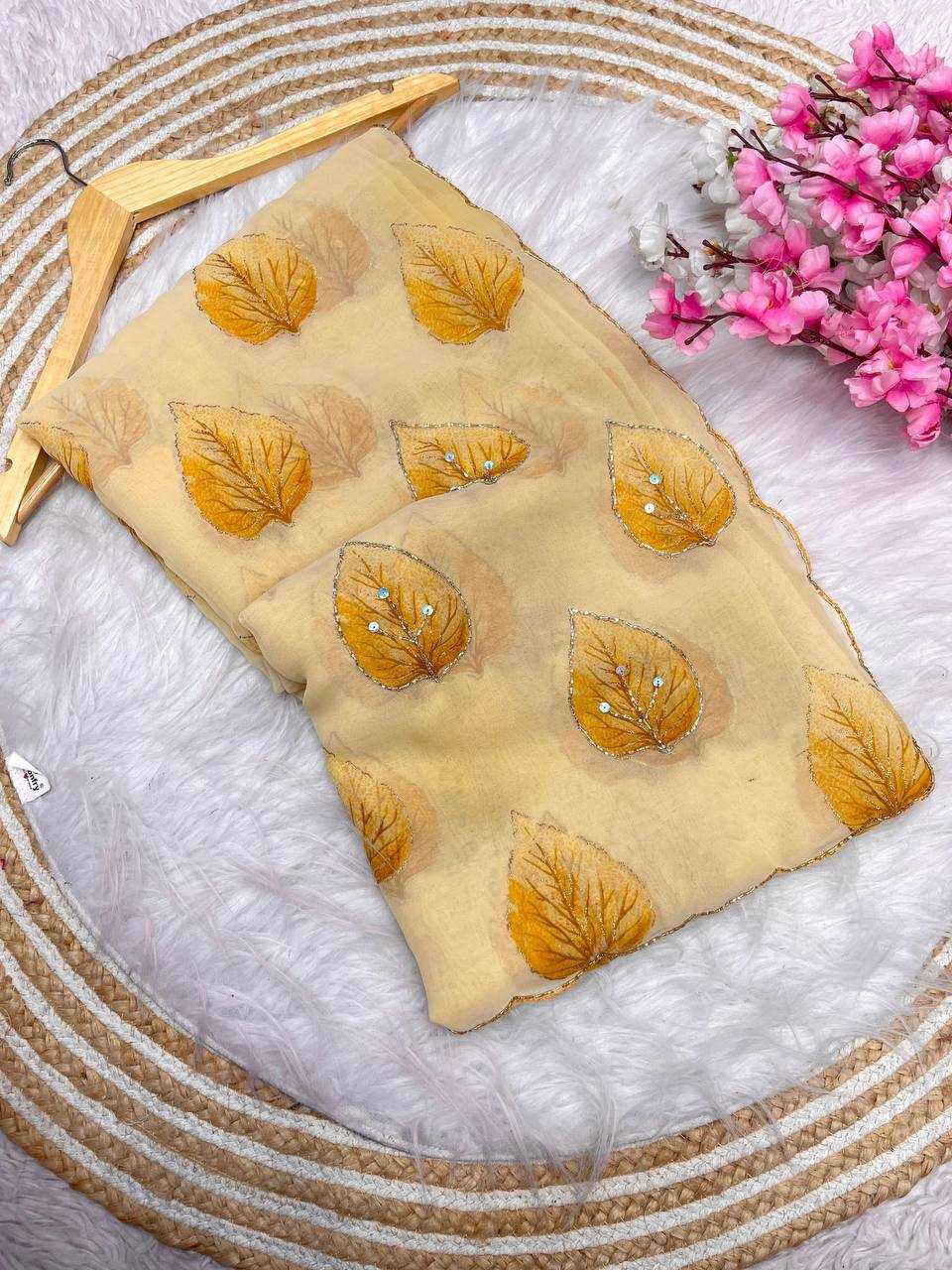 Ynf WEIGHTLESS RIN230 549 Sarees Wholesale Indian Sarees Hand Work Sarees Weightless Sarees Manufacturer- Kapda Export