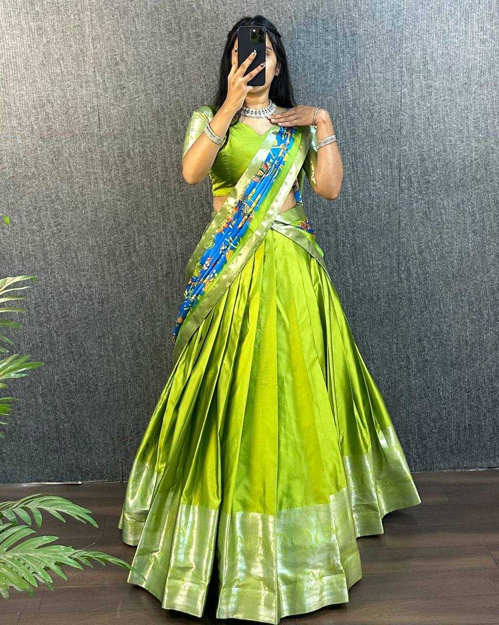 Ynf Aura Silk KESH723 Amravati Lehengas Festive Collections Wholesale Fancy Lehenga Traditional Lehenga Silk Lehenga Manufacturer- Kapda Export