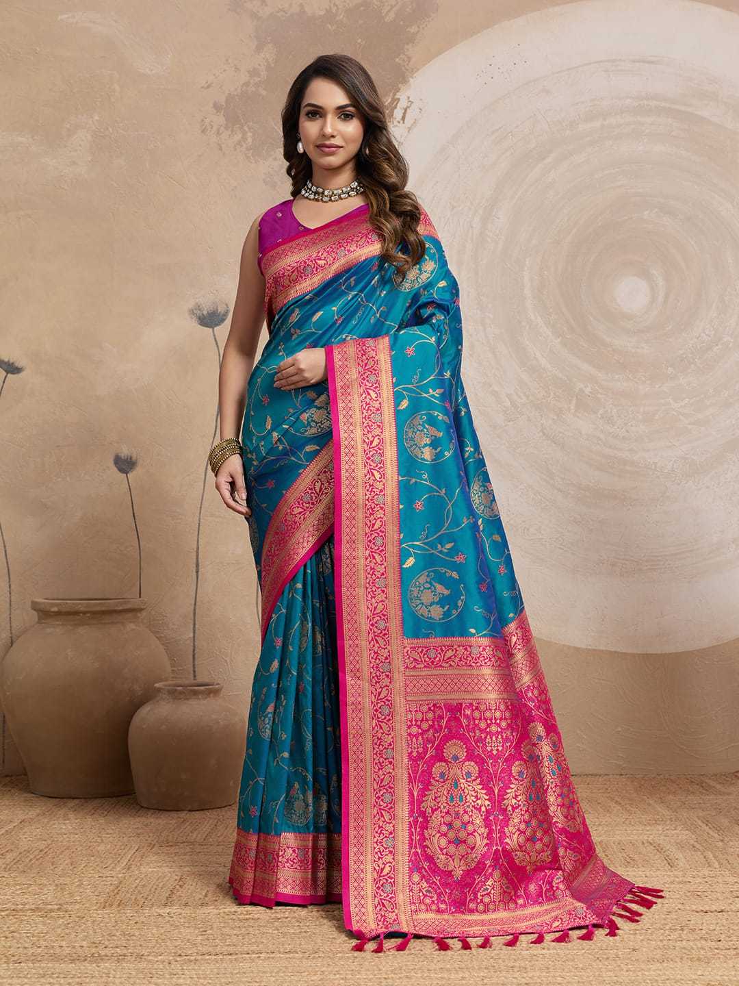 Ynf Banarasi Soft Silk KESH583 ANISHA Silk Sarees Wholesale Banarasi Silk Sarees Heavy Silk Sarees Zari Border Silk Sarees Manufacturer- Kapda Export