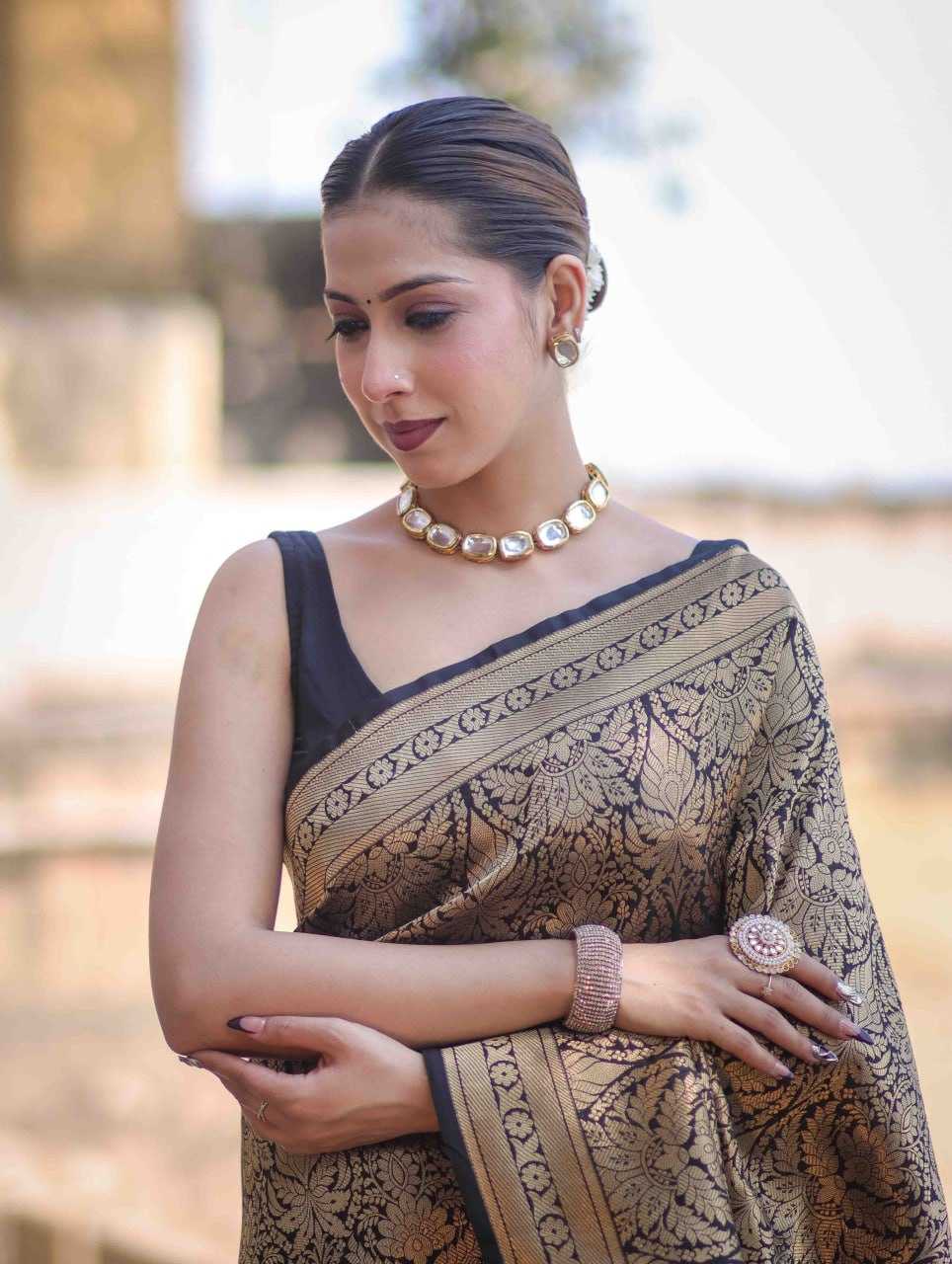 Ynf Banarasi Soft Silk KESH742 17 Sarees Wholesale Floral Sarees Zari Border Sarees Festive Sarees Manufacturer- Kapda Export