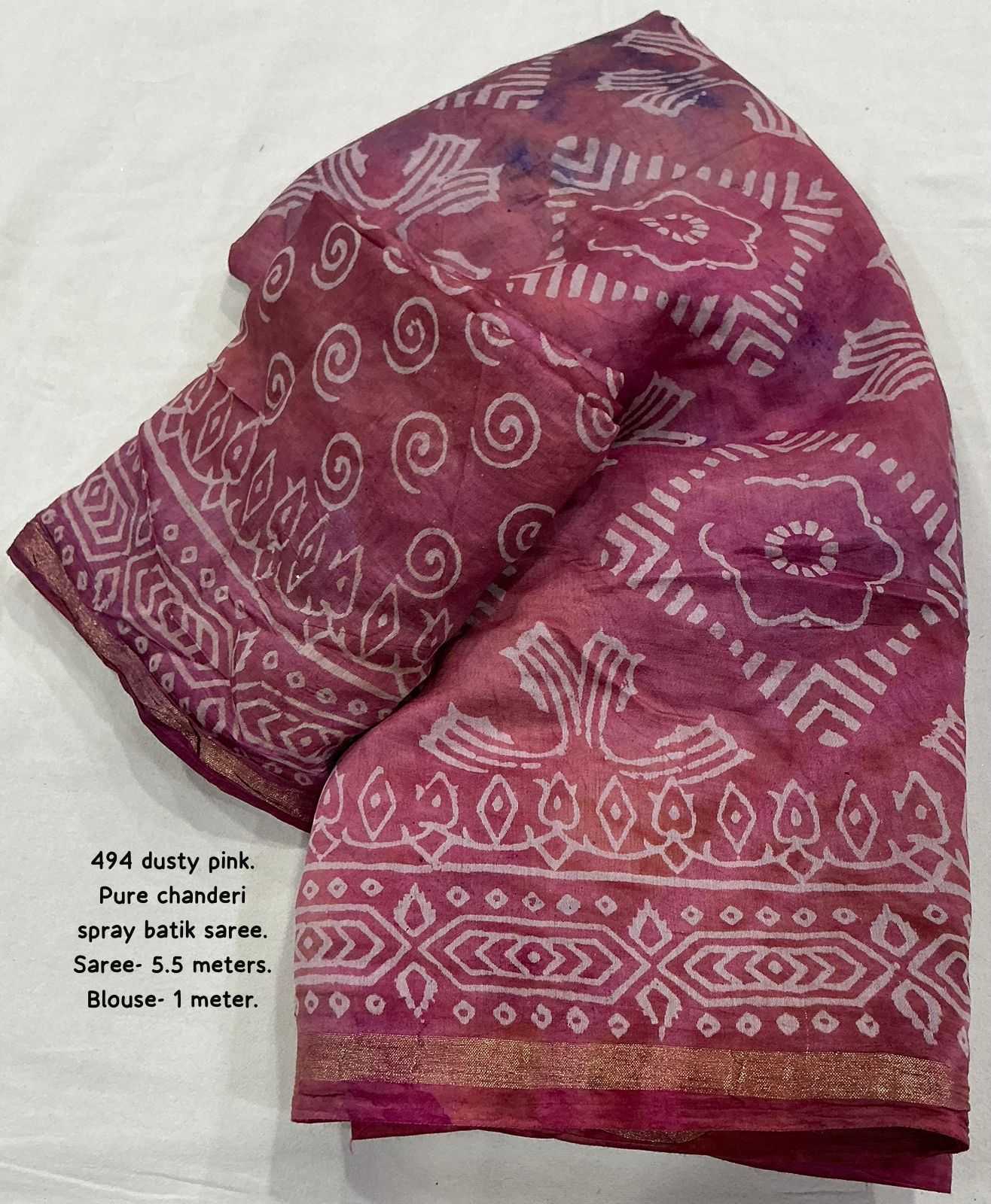 Ynf Chanderi Cotton KESH433 494 Sarees Wholesale Printed Sarees Ajrakh Sarees Chanderi Sarees Manufacturer- Kapda Export