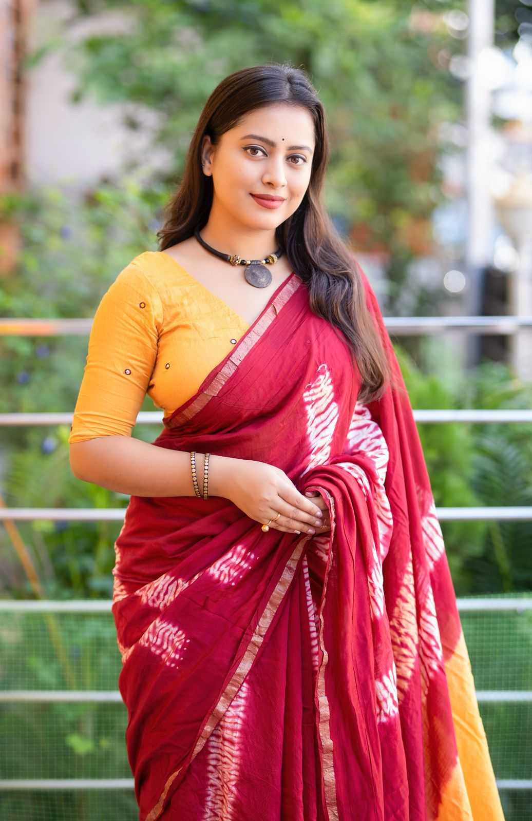 Ynf Chanderi Cotton KESH433 580 Sarees Wholesale Chanderi Sarees Butta Sarees Mirror Work Saree Manufacturer- Kapda Export