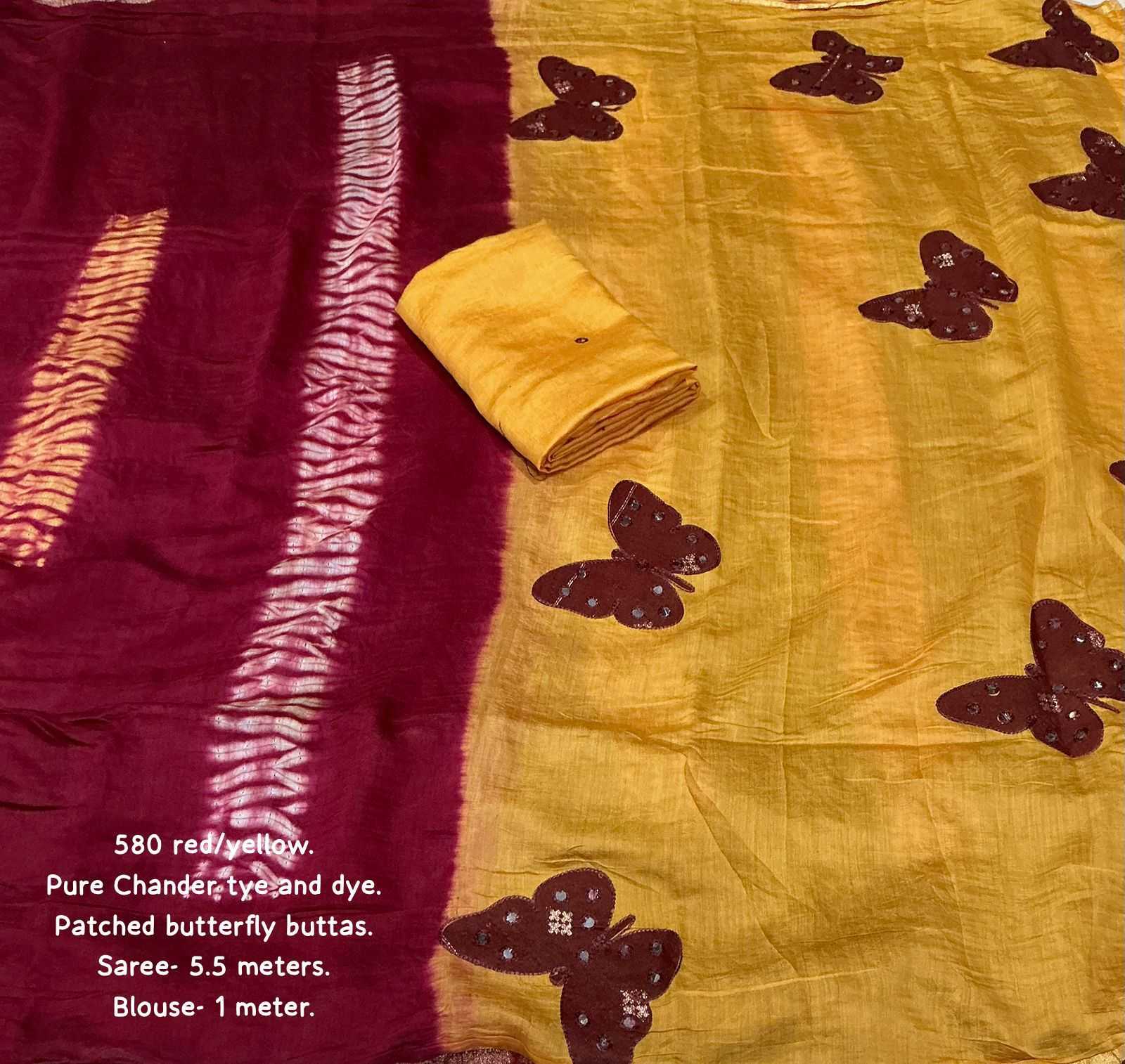 Ynf Chanderi Cotton KESH433 580 Sarees Wholesale Chanderi Sarees Butta Sarees Mirror Work Saree Manufacturer- Kapda Export