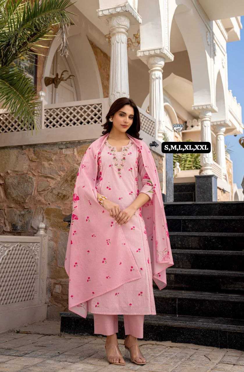 Ynf Chanderi Cotton KESH536 Chanderi Kurti Wholesale Workwear Kurtis Festive Kurtis Embroidered Kurtis Manufacturer- Kapda Export