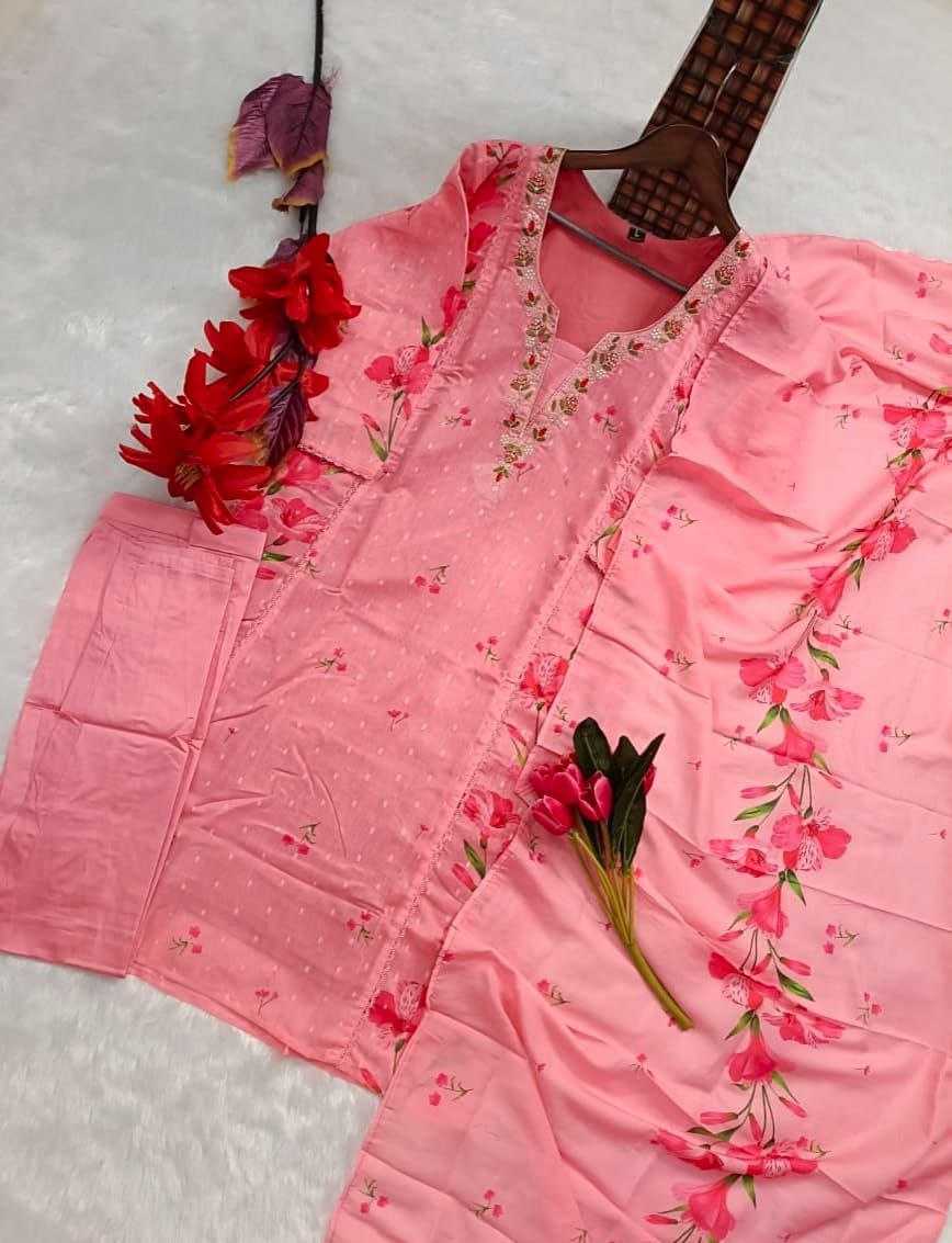 Ynf Chanderi Cotton KESH536 Chanderi Kurti Wholesale Workwear Kurtis Festive Kurtis Embroidered Kurtis Manufacturer- Kapda Export