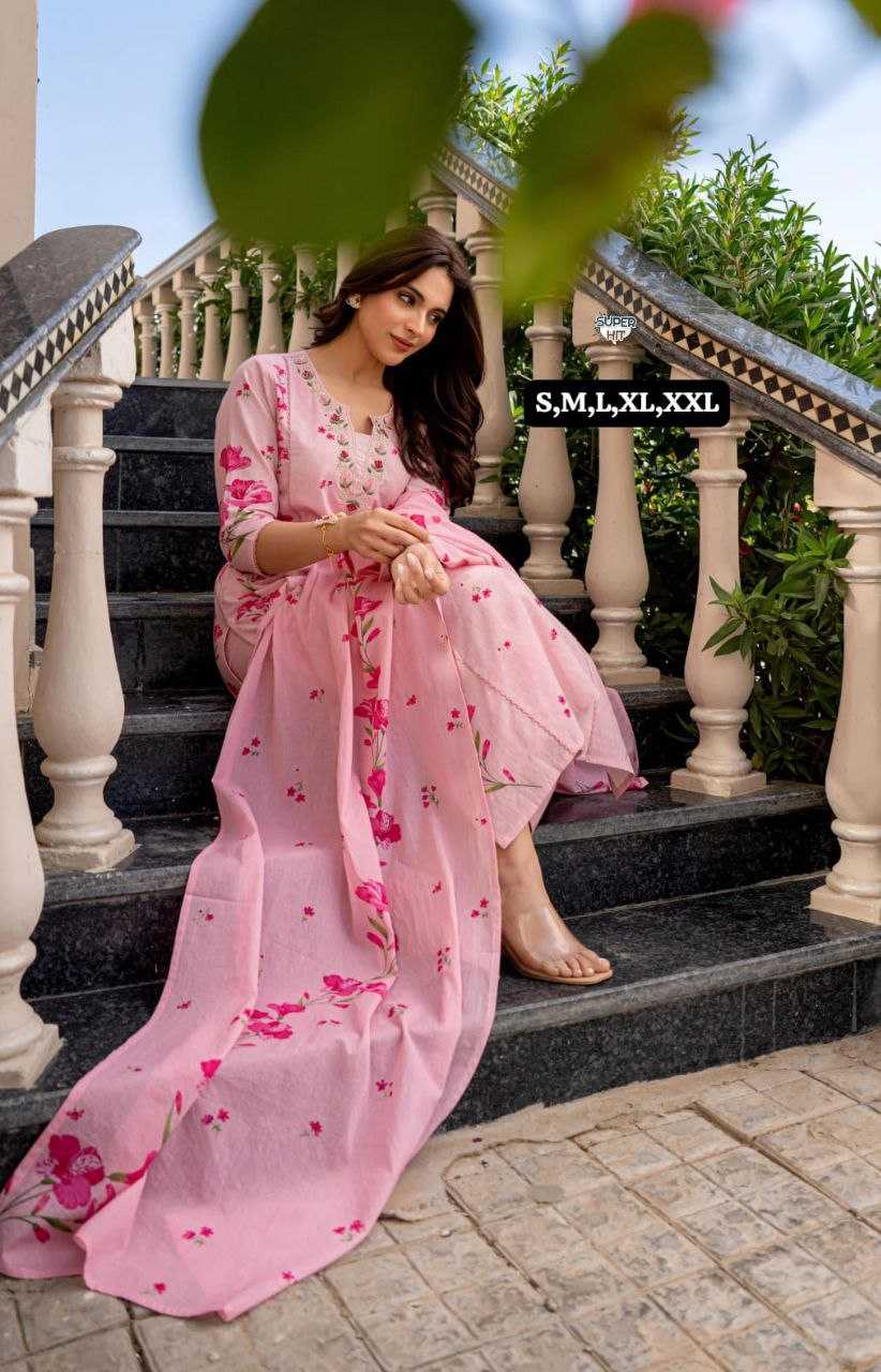 Ynf Chanderi Cotton KESH536 Chanderi Kurti Wholesale Workwear Kurtis Festive Kurtis Embroidered Kurtis Manufacturer- Kapda Export