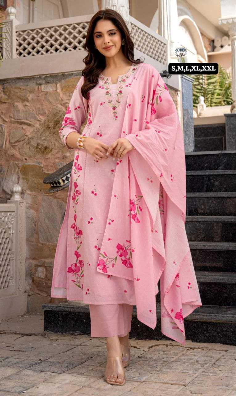 Ynf Chanderi Cotton KESH536 Chanderi Kurti Wholesale Workwear Kurtis Festive Kurtis Embroidered Kurtis Manufacturer- Kapda Export