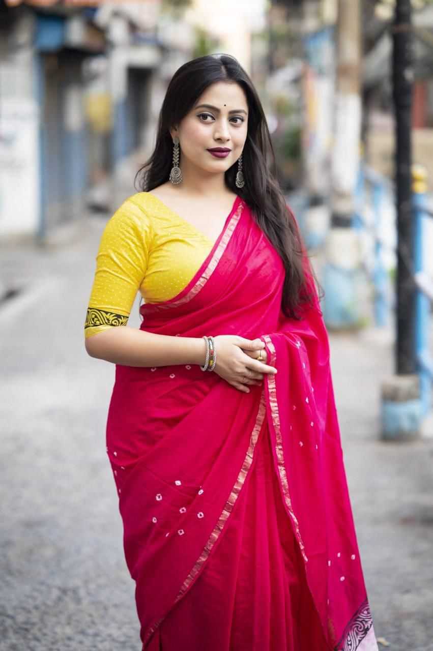 Ynf Chanderi Silk KESH433 135 Sarees Wholesale Designer Sarees Chanderi Sarees Bandhani Sarees Manufacturer- Kapda Export