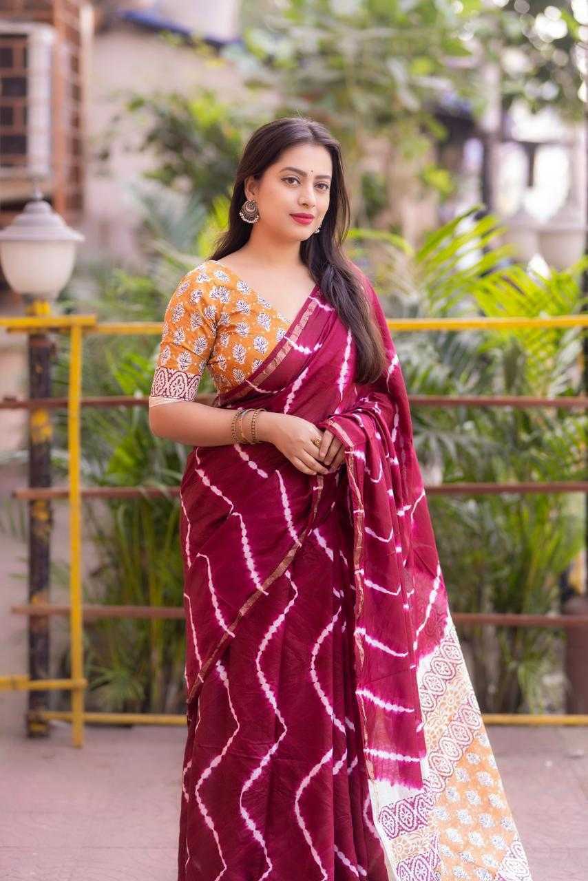 Ynf Chanderi Silk KESH433 235 Sarees Wholesale Party Wear Sarees Ajrakh Sarees Chanderi Sarees Manufacturer- Kapda Export