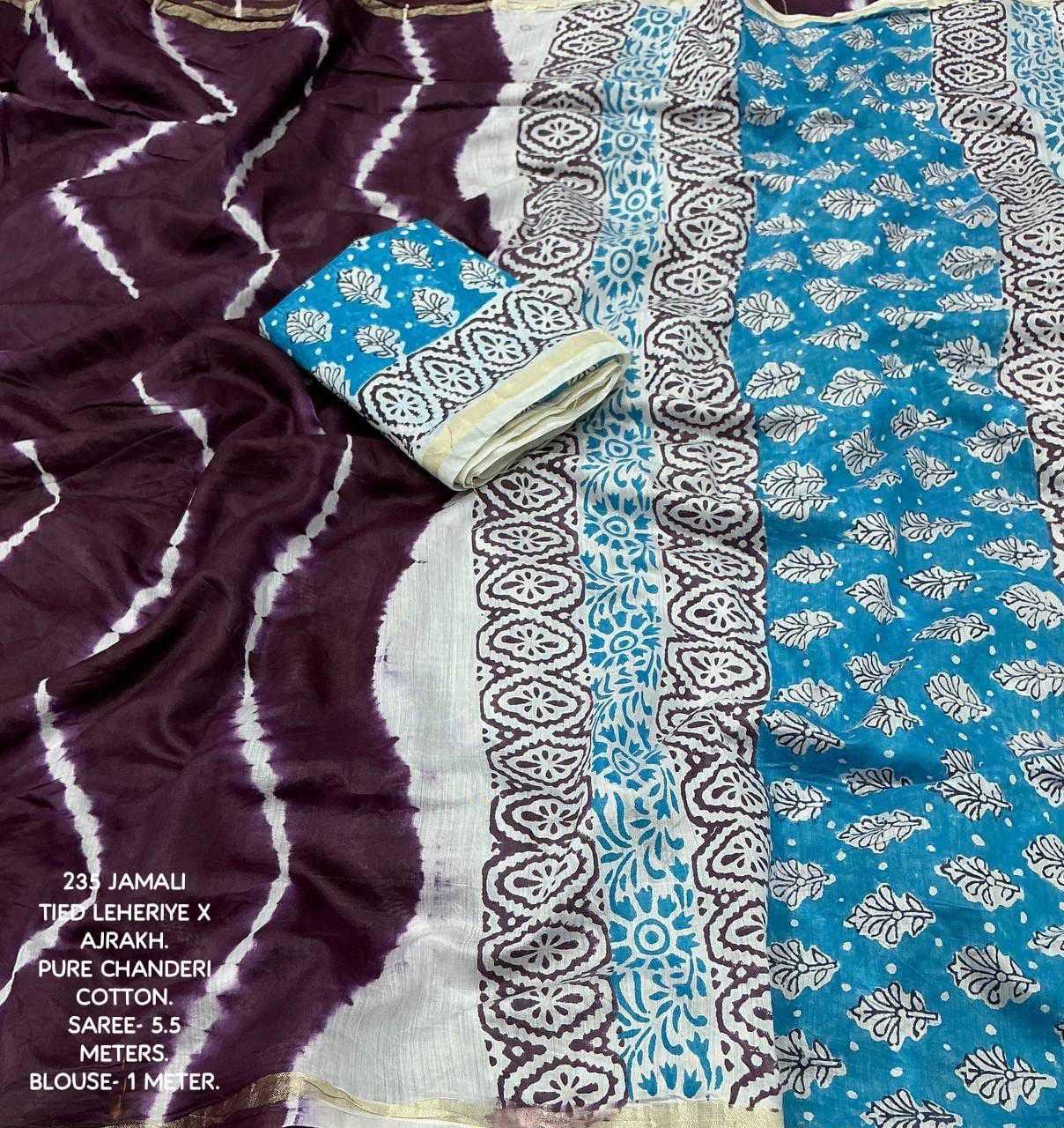 Ynf Chanderi Silk KESH433 235 Sarees Wholesale Party Wear Sarees Ajrakh Sarees Chanderi Sarees Manufacturer- Kapda Export