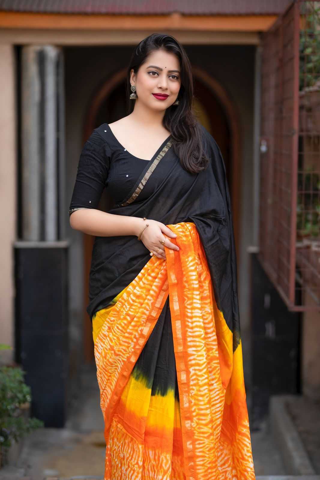 Ynf Chanderi Silk KESH433 418 Sarees Wholesale Chanderi Sarees Cotton Sarees Zari Sarees Manufacturer- Kapda Export