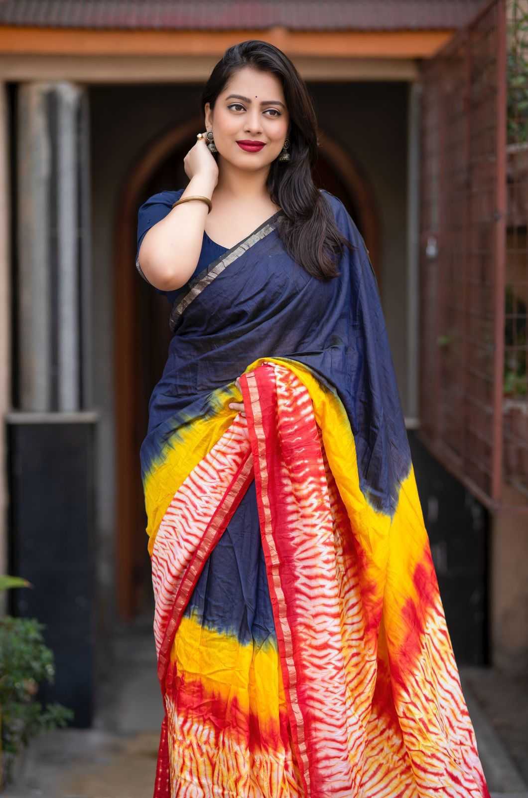 Ynf Chanderi Silk KESH433 418 Sarees Wholesale Chanderi Sarees Cotton Sarees Zari Sarees Manufacturer- Kapda Export