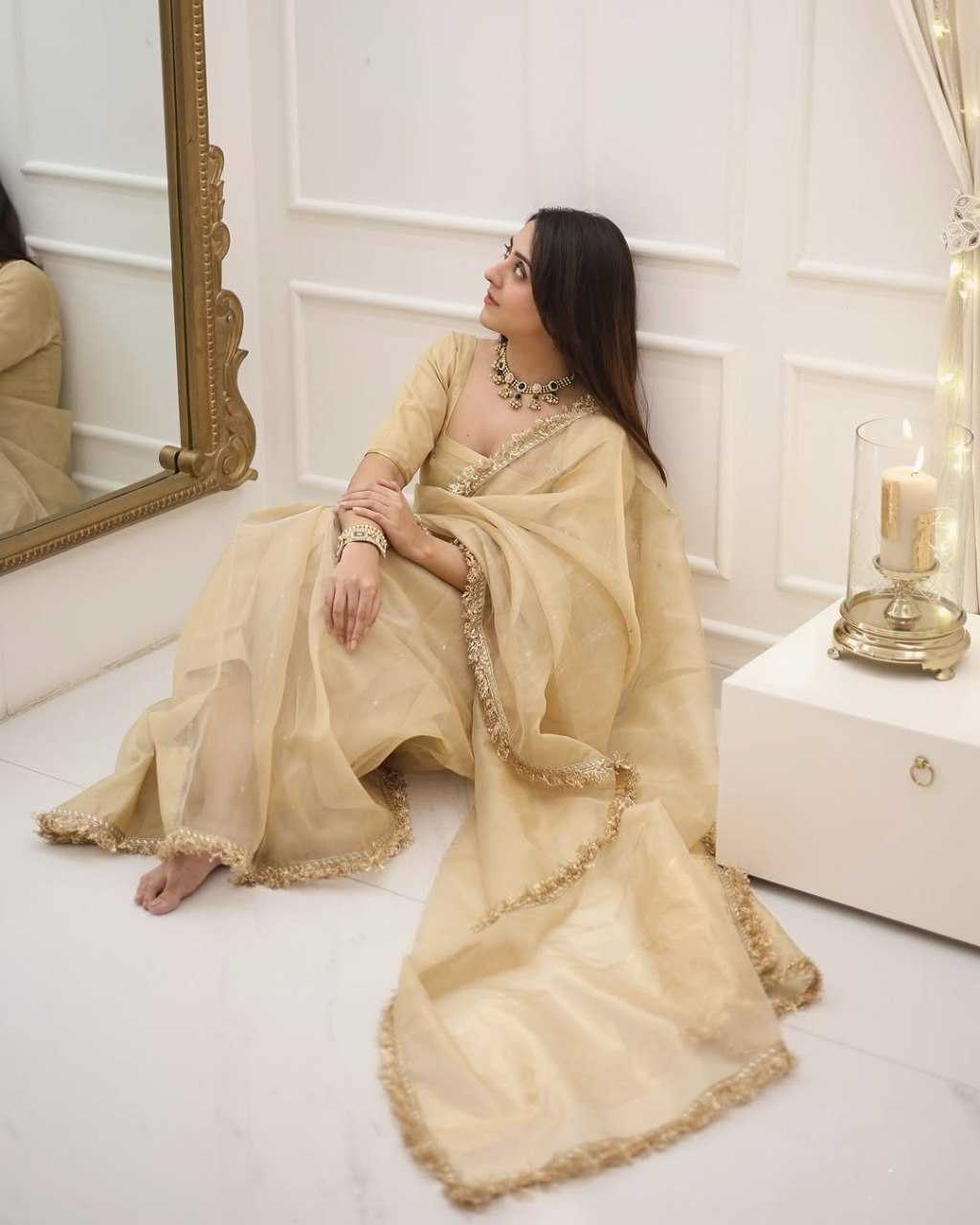 Ynf Chanderi Silk KESH606 sc-372 Sarees Wholesale Party Wear Sarees Fancy Sarees Modern Sarees Manufacturer- Kapda Export