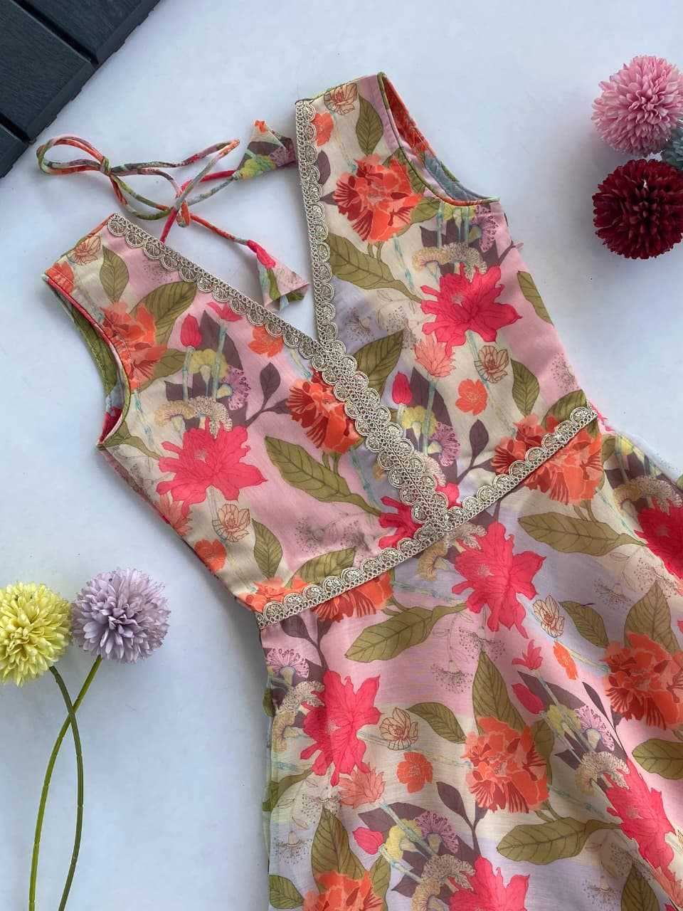 Ynf Chanderi Soft KESH249 K-2077 Kids Wear Festive Collections Wholesale Kids Gown Kids Ethnic Gowns Kids Festive Wear Manufacturer- Kapda Export