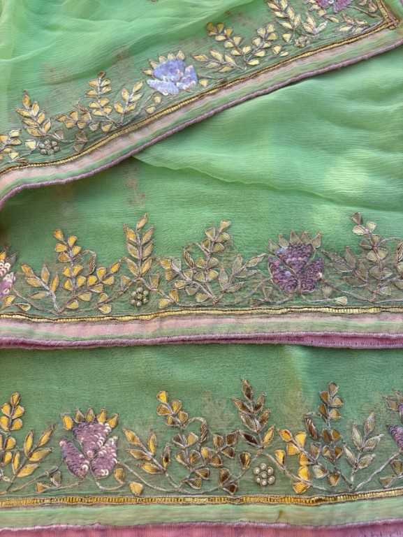 Ynf Chiffon KESH582 ASTIMA Sarees Wholesale Chiffon Sarees Embroidered Sarees Gota Work Saree Manufacturer- Kapda Export