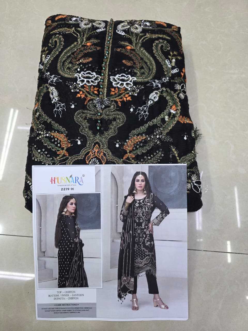 Ynf Chiffon KESH677 HUSNARA 2219 Suits & Dresses Islamic Clothing Festive Collections Wholesale Pakistani Suits Unstitched Suits Eid Collections Manufacturer- Kapda Export