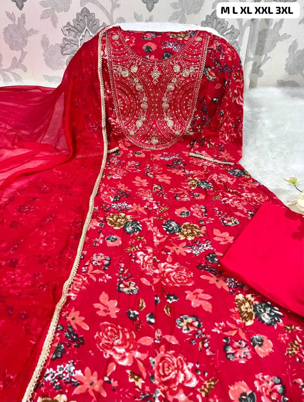 Ynf Chiffon KESH684 Chiffon Kurti Wholesale Designer Kurtis Anarkali Kurtis Embroidered Kurtis Manufacturer- Kapda Export