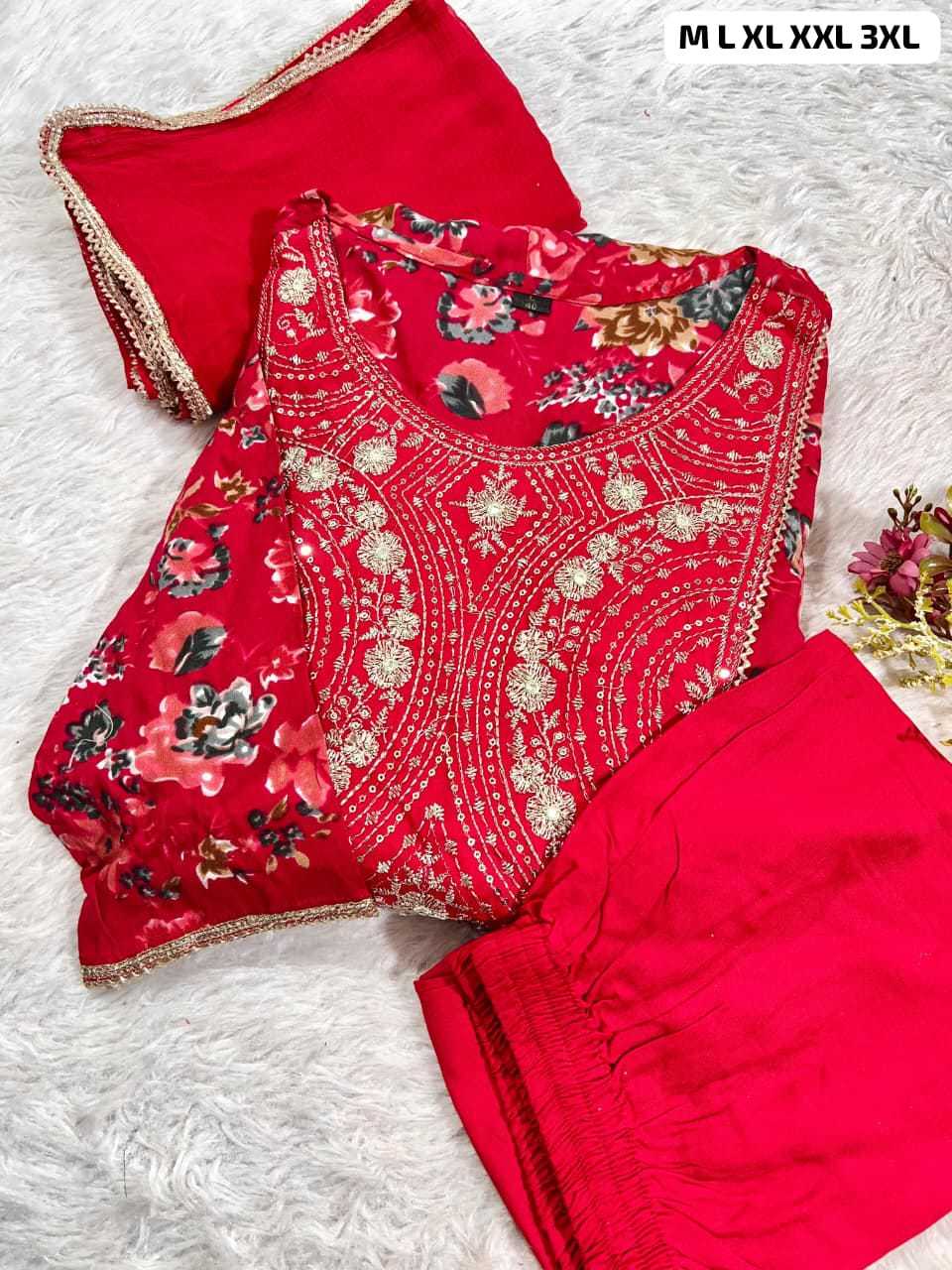 Ynf Chiffon KESH684 Chiffon Kurti Wholesale Designer Kurtis Anarkali Kurtis Embroidered Kurtis Manufacturer- Kapda Export