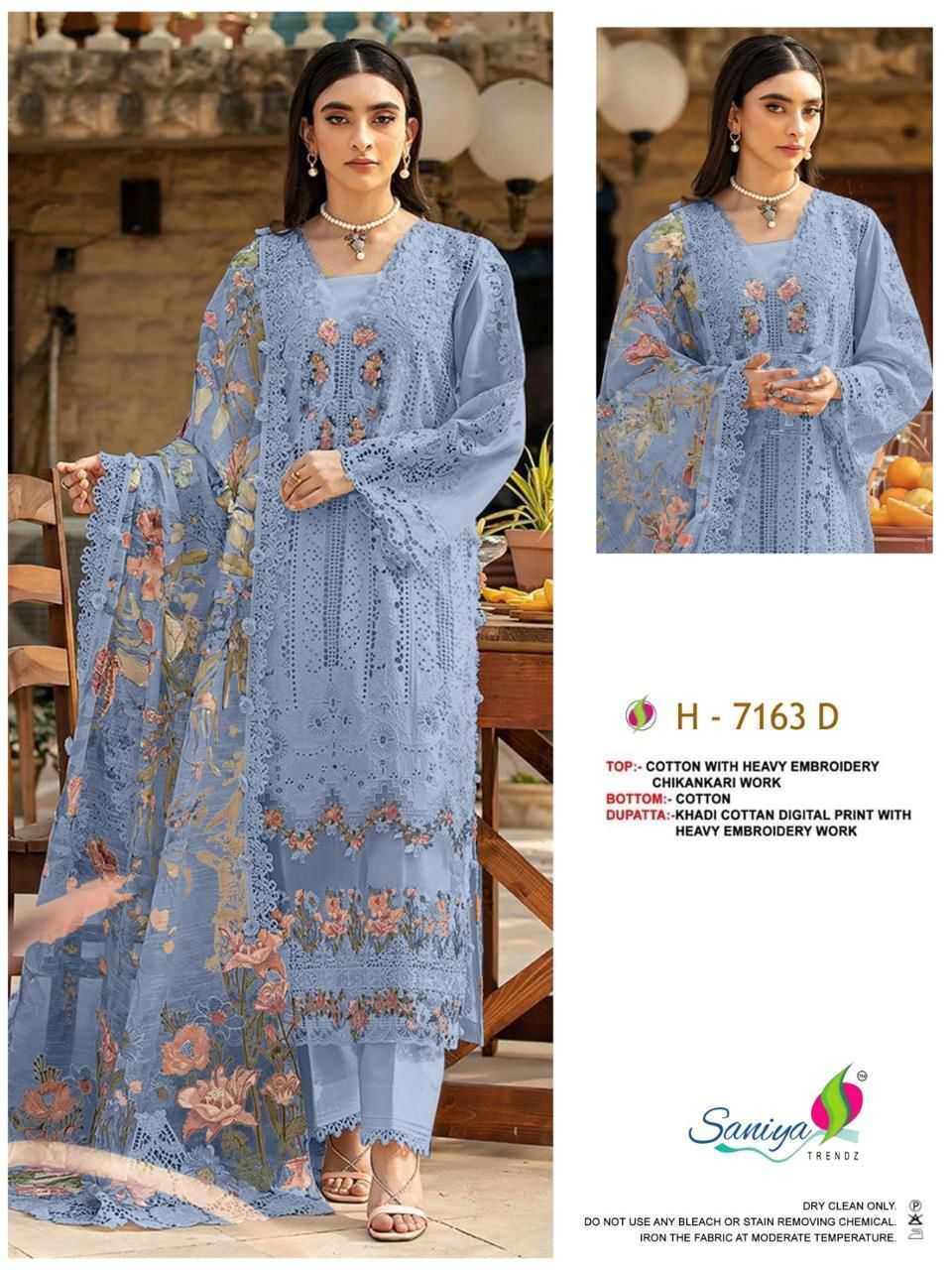 Ynf Chikan KESH677 SANIYA ELAF 7163 Kurti Wholesale Ethnic Kurtis Long Kurtis Party Wear Kurtis Manufacturer- Kapda Export