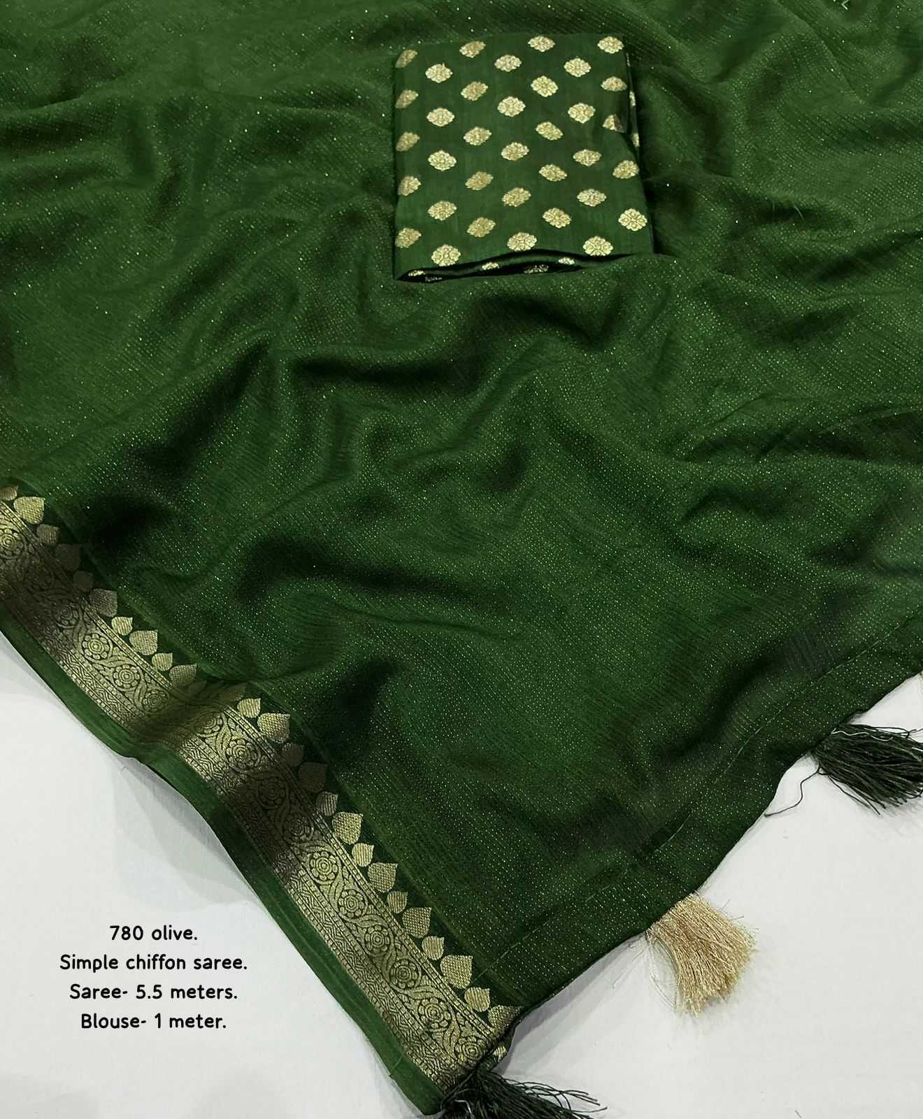 Ynf Chinon KESH433 780 Sarees Wholesale Chiffon Sarees Tussar Sarees Zari Sarees Manufacturer- Kapda Export