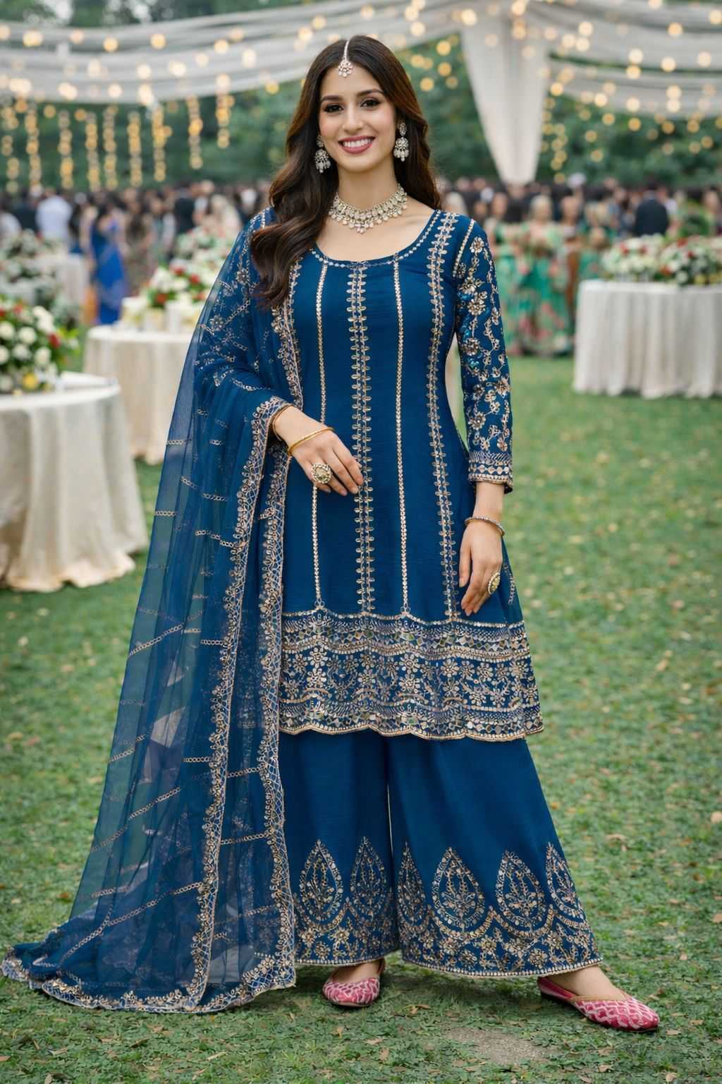 Ynf Chinon KESH481 MRUDANGI RUBY VOL-2 821 Suits & Dresses Wholesale Palazzo Suit Designer Suits Ethnic Dresses Manufacturer- Kapda Export