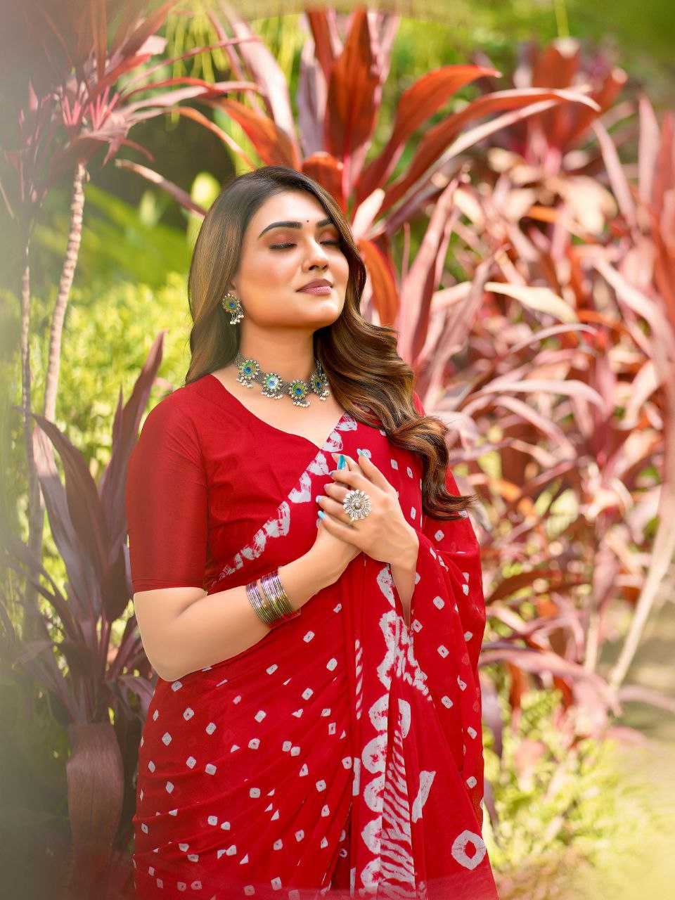 Ynf Chinon KESH601 ALISHA Sarees Wholesale Party Wear Sarees Indian Sarees Bandhani Sarees Manufacturer- Kapda Export