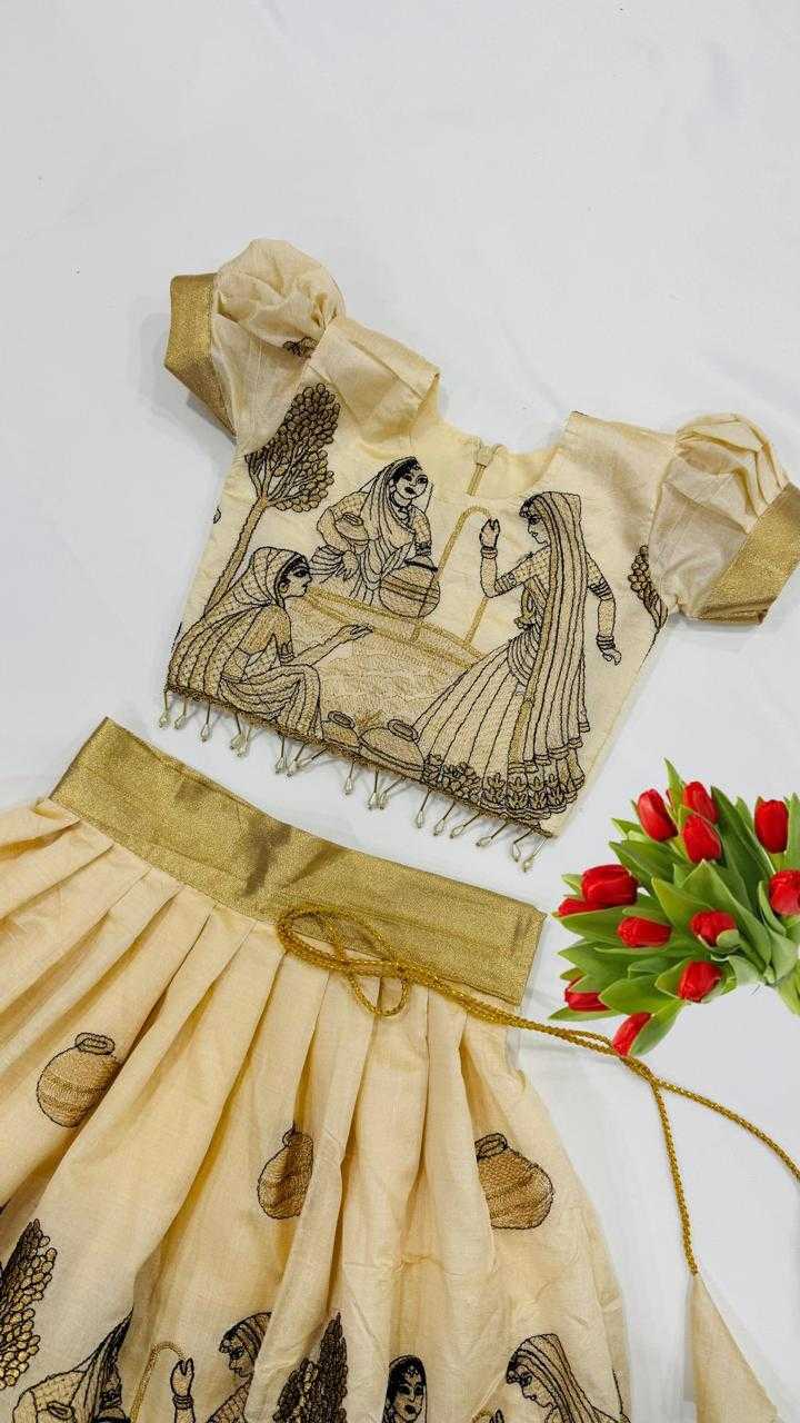 Ynf Chinon RIN235 CRUSH Kids Wear Festive Collections Wholesale Kids Lehenga Kids Lehenga Choli Baby Girl Lehenga Manufacturer- Kapda Export