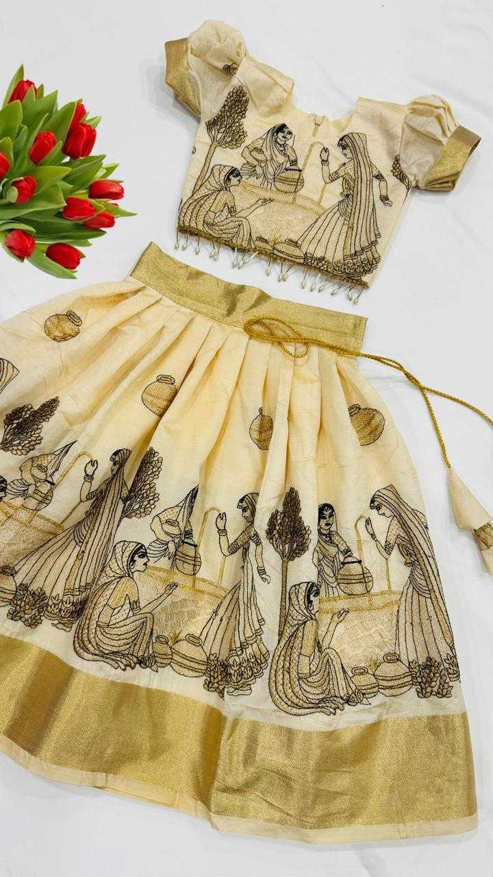 Ynf Chinon RIN235 CRUSH Kids Wear Festive Collections Wholesale Kids Lehenga Kids Lehenga Choli Baby Girl Lehenga Manufacturer- Kapda Export