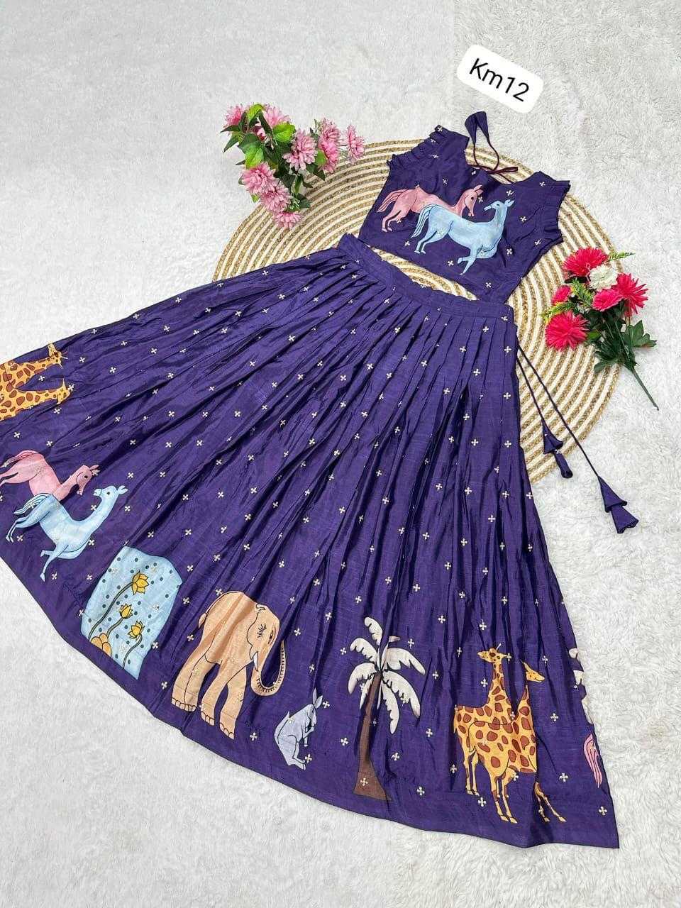 Ynf Chinon RIN235 festival Kids Wear Wholesale Kids Designer Frock Kids Festive Wear Kids Party Wear Ethnic Manufacturer- Kapda Export